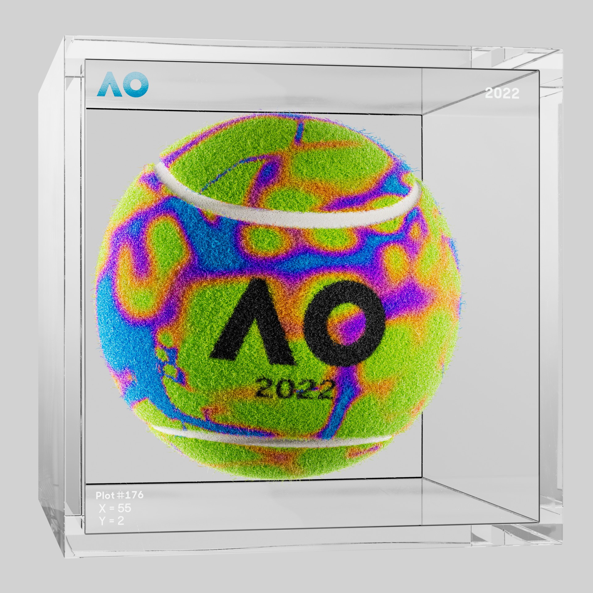 The Australian Open - The Australian Open Art Ball - AO Art Ball #5460 - NFT # 5460