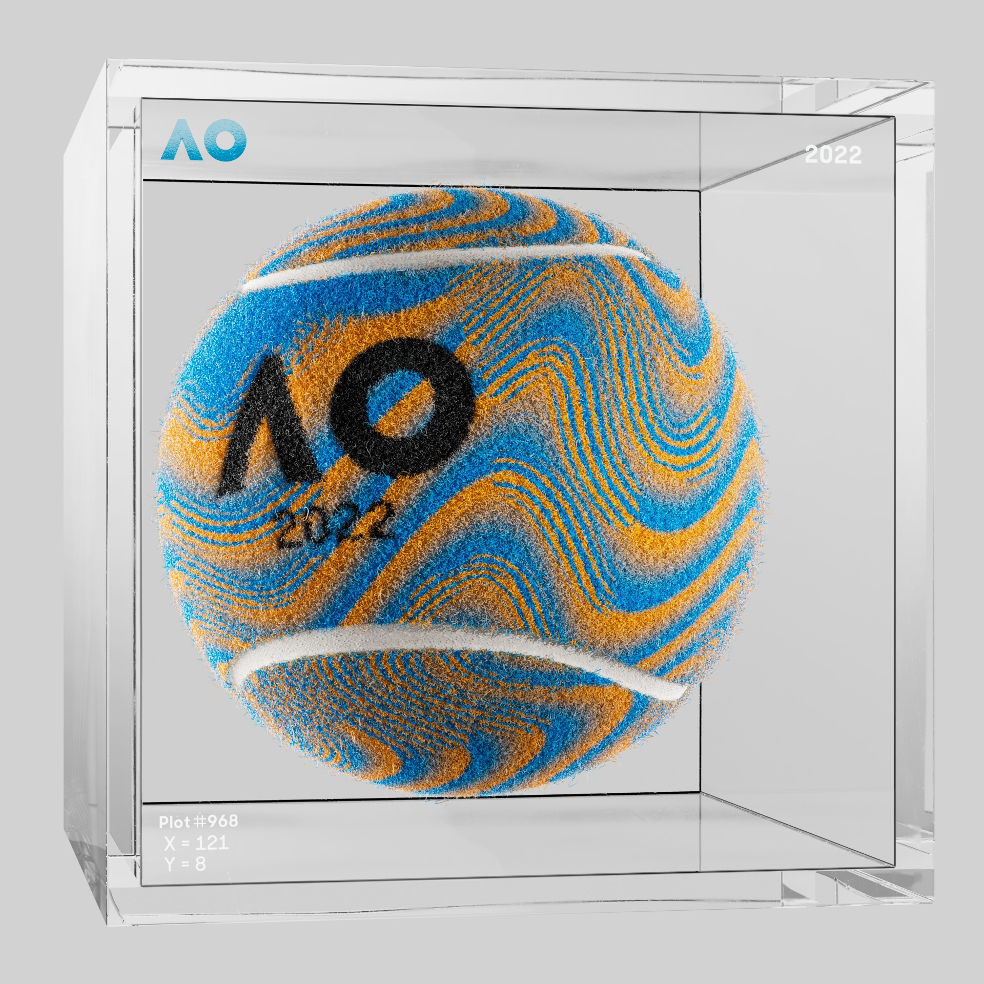 The Australian Open - The Australian Open Art Ball - AO Art Ball #5462 - NFT # 5462