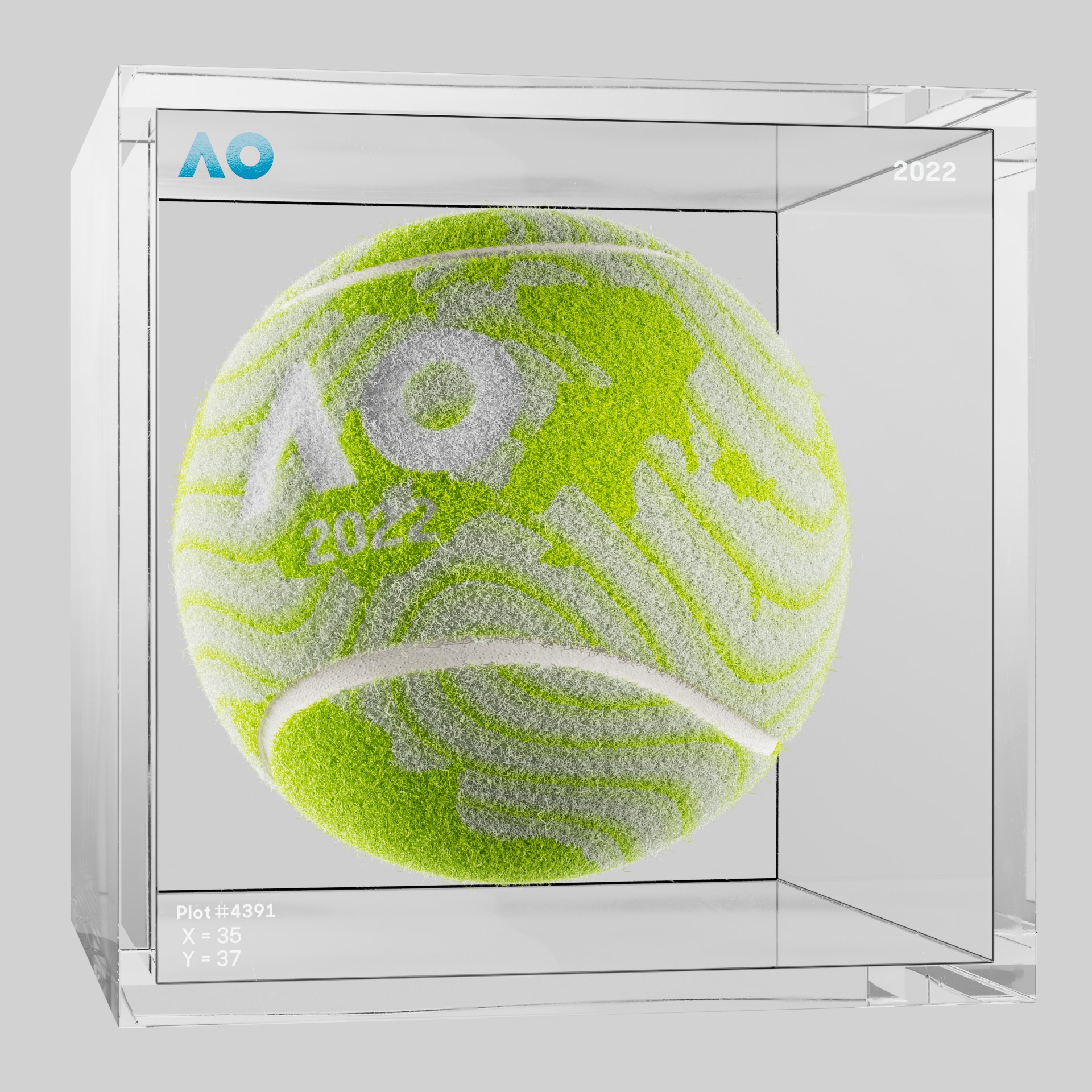 The Australian Open - The Australian Open Art Ball - AO Art Ball #5467 - NFT # 5467