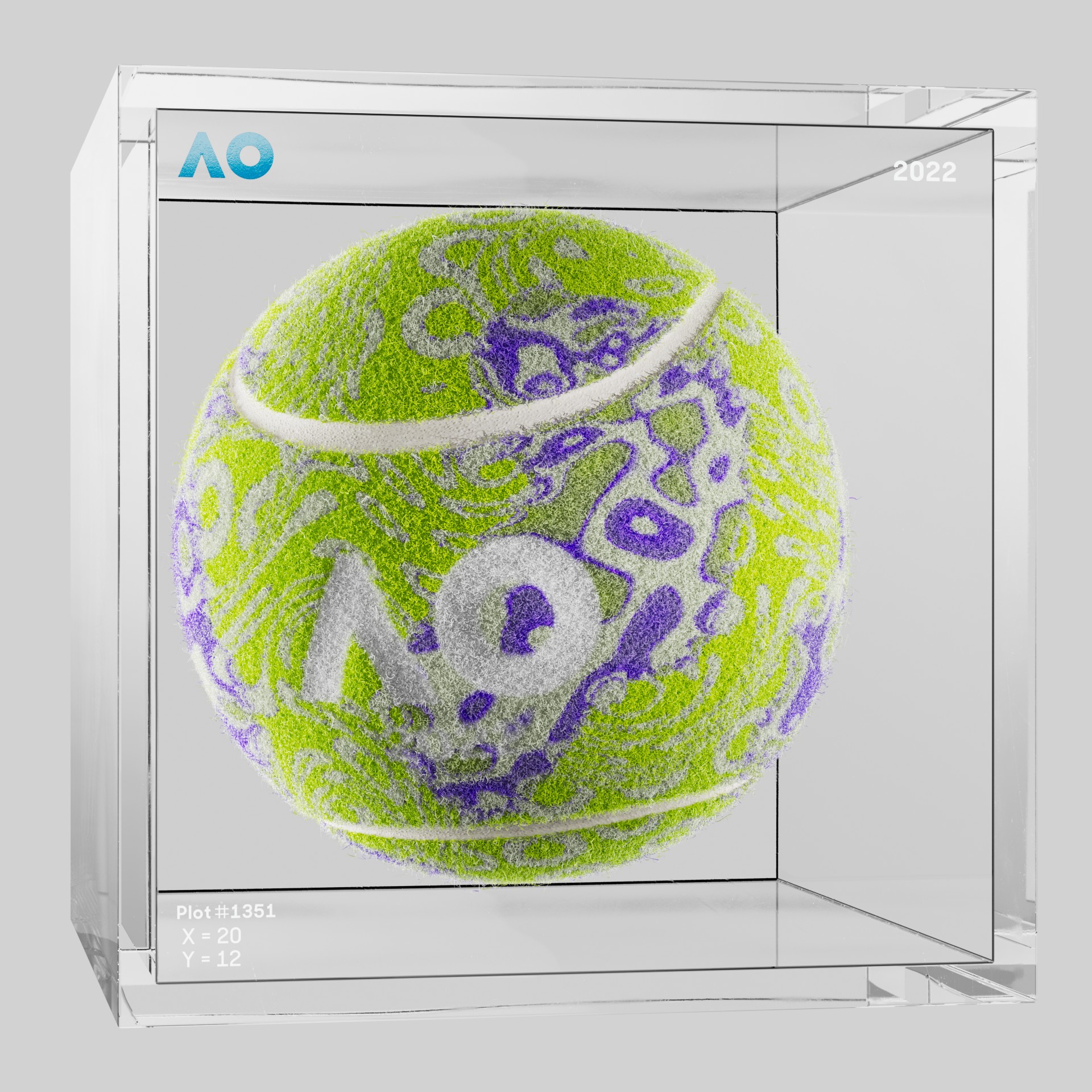 The Australian Open - The Australian Open Art Ball - AO Art Ball #5469 - NFT # 5469