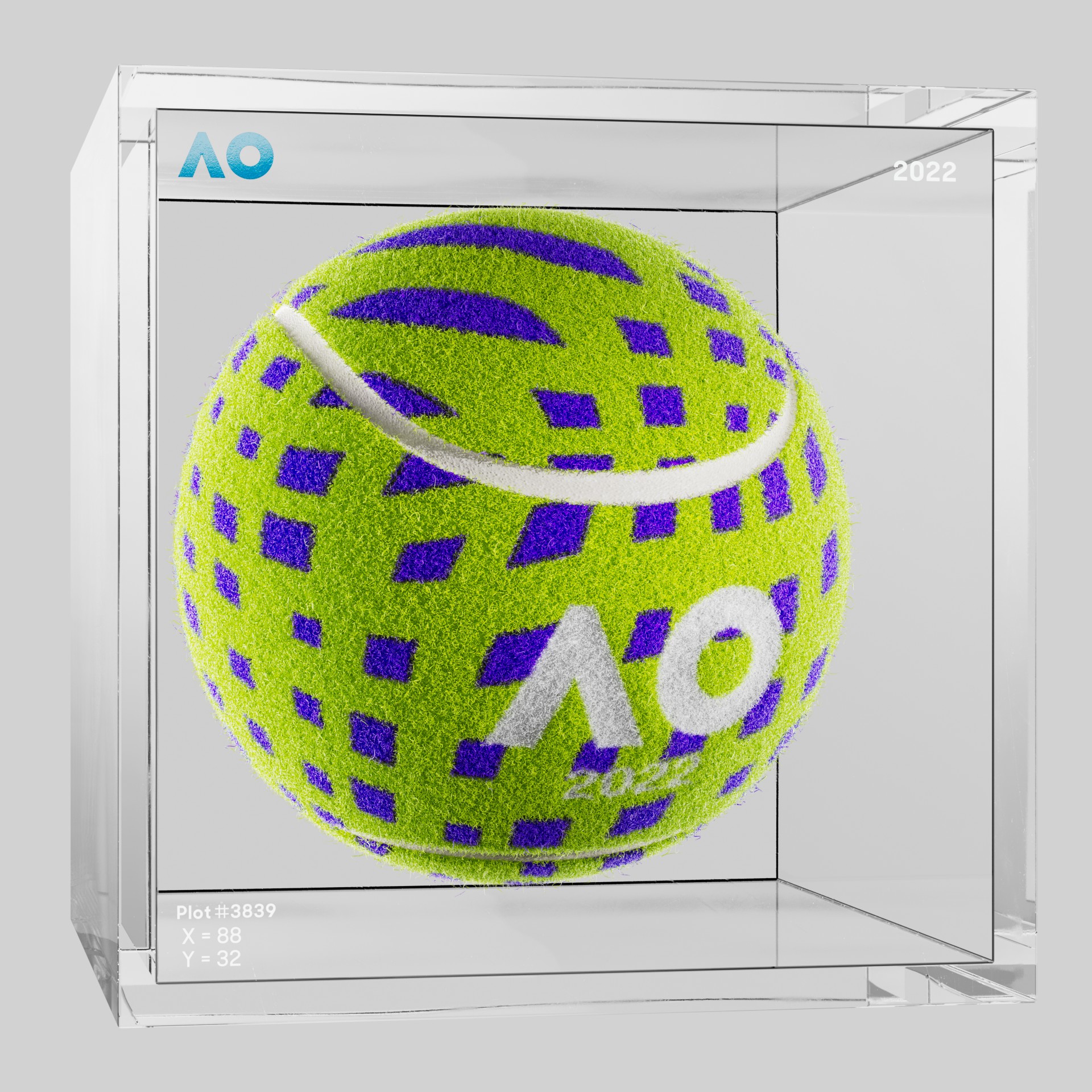 The Australian Open - The Australian Open Art Ball - AO Art Ball #5473 - NFT # 5473
