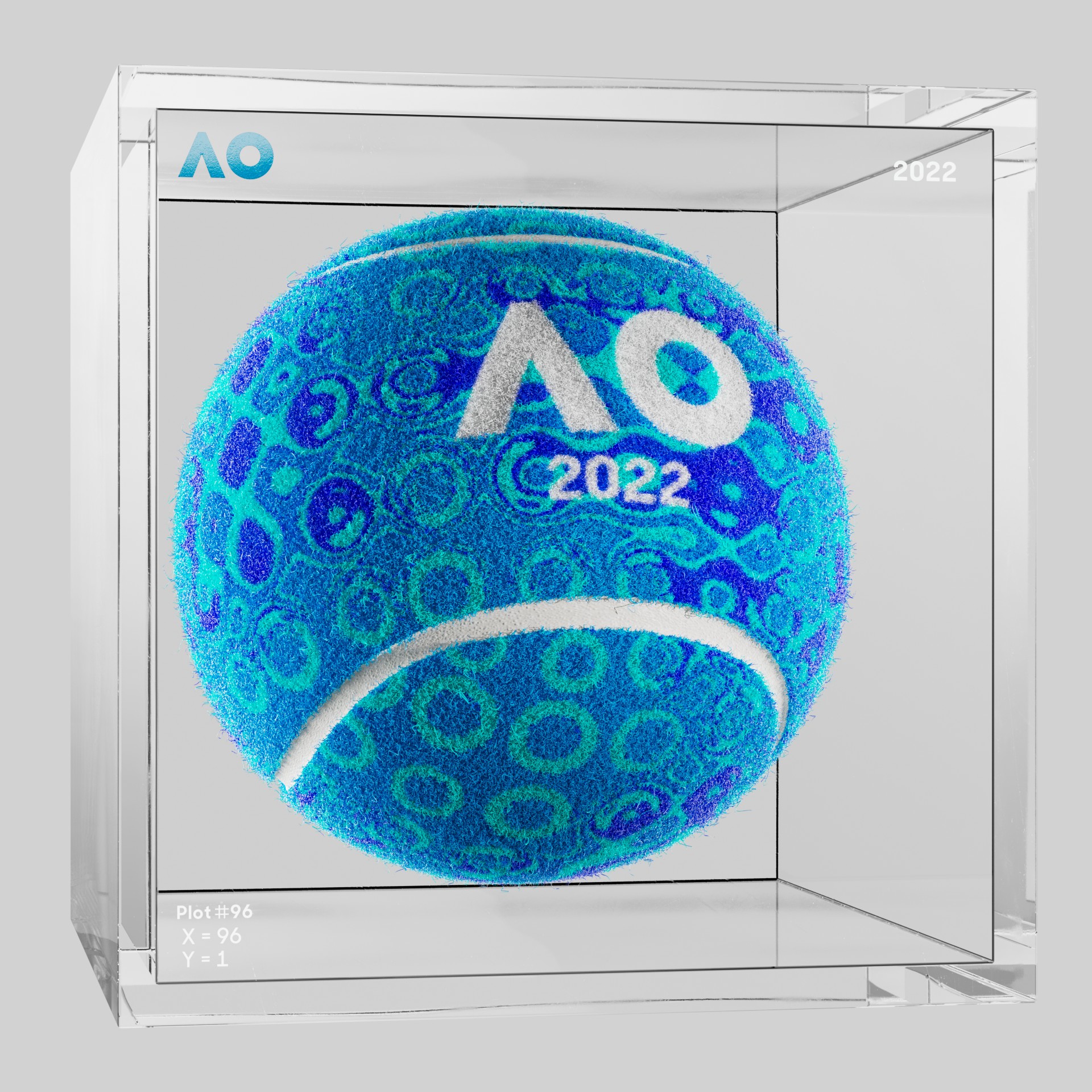 The Australian Open - The Australian Open Art Ball - AO Art Ball #5474 - NFT # 5474