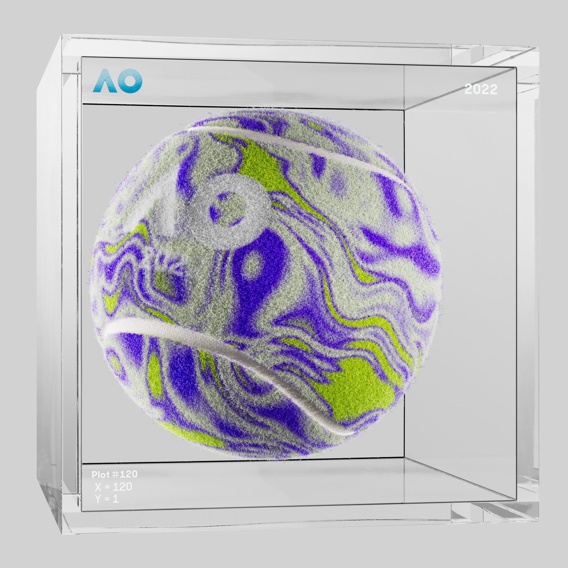 The Australian Open - The Australian Open Art Ball - AO Art Ball #5475 - NFT # 5475