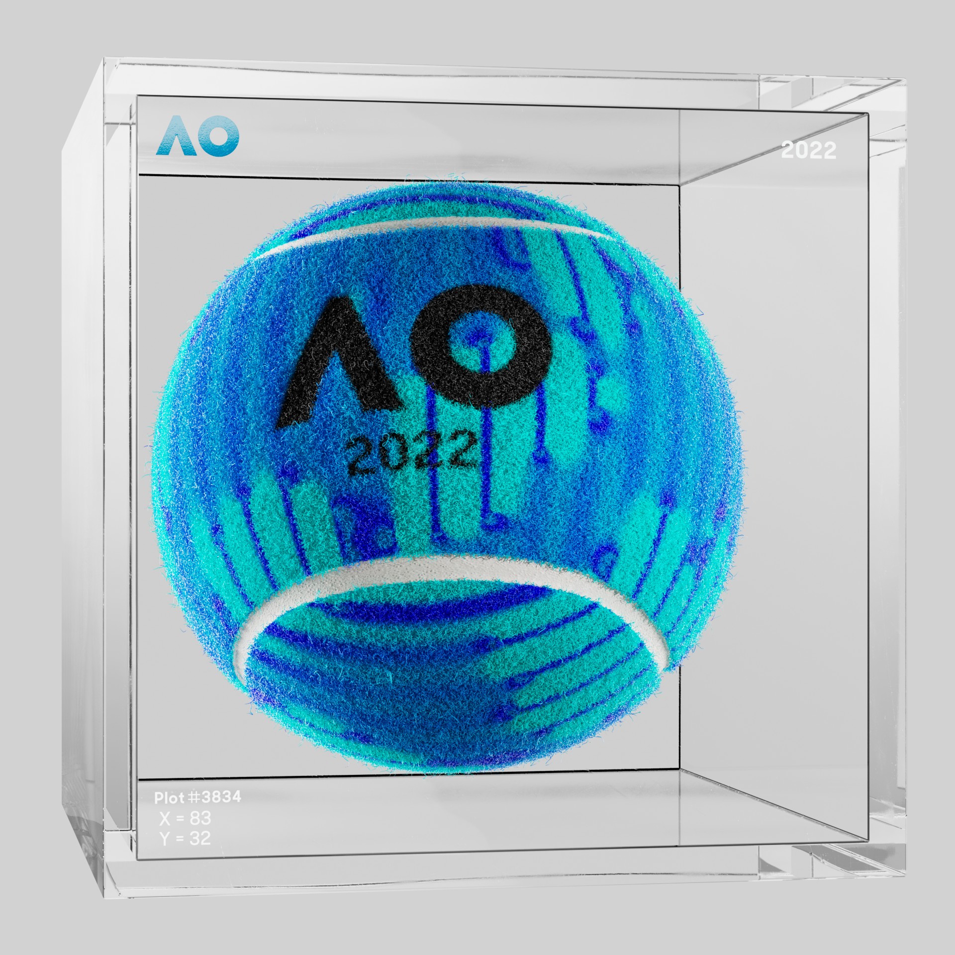 The Australian Open - The Australian Open Art Ball - AO Art Ball #5476 - NFT # 5476