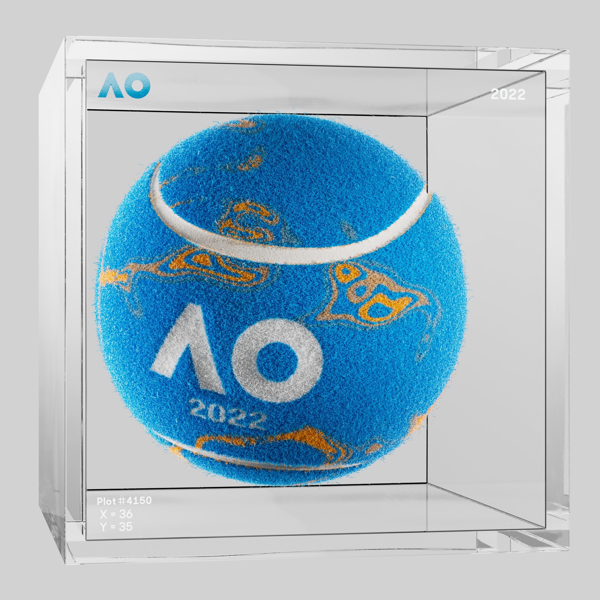 The Australian Open - The Australian Open Art Ball - AO Art Ball #5478 - NFT # 5478