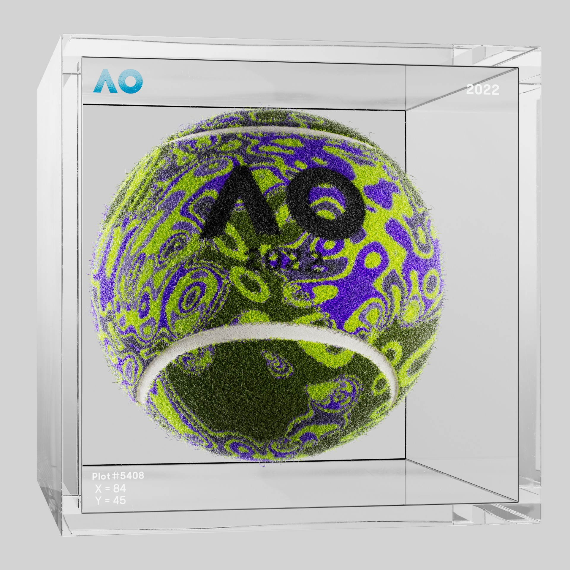 The Australian Open - The Australian Open Art Ball - AO Art Ball #548 - NFT # 548