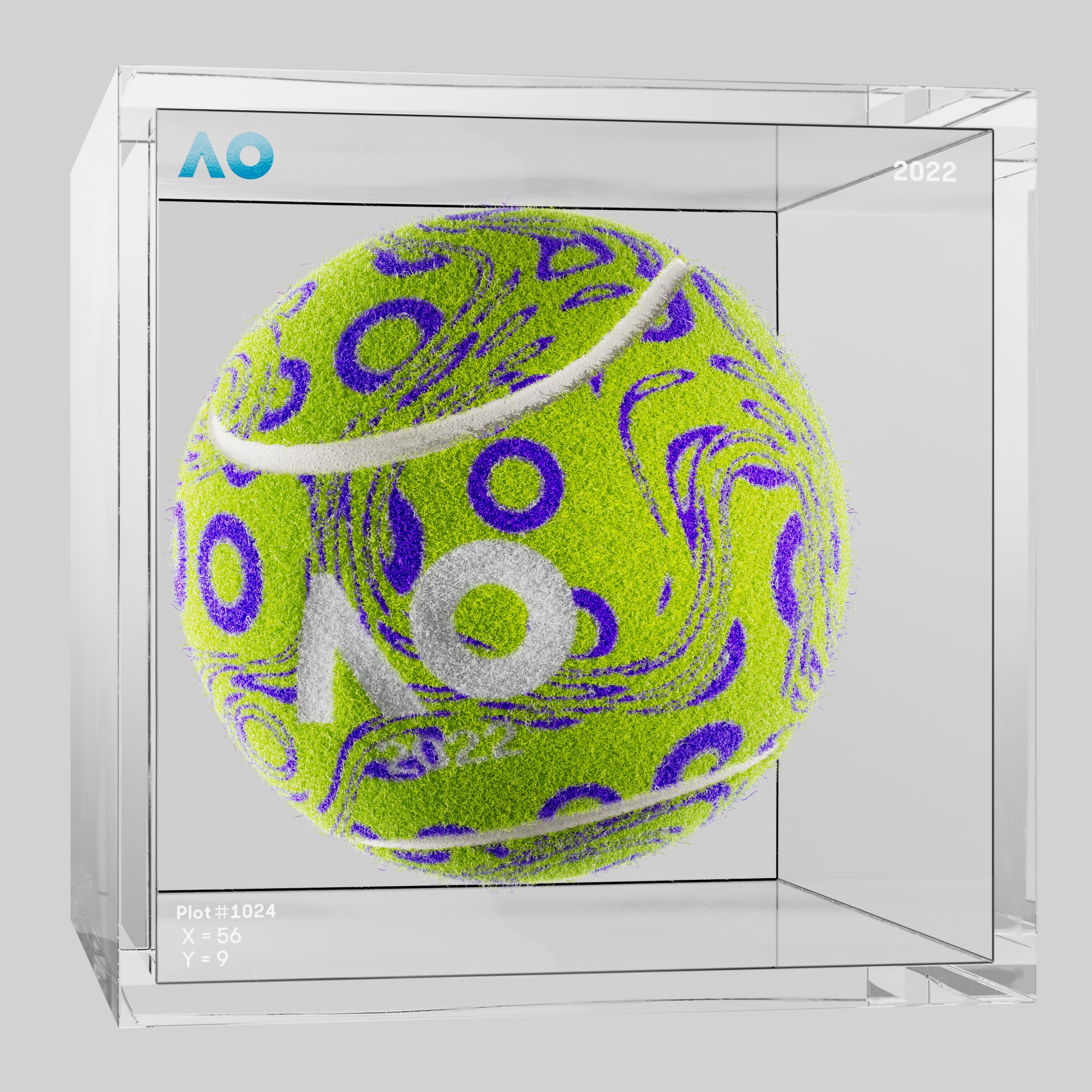 The Australian Open - The Australian Open Art Ball - AO Art Ball #5482 - NFT # 5482