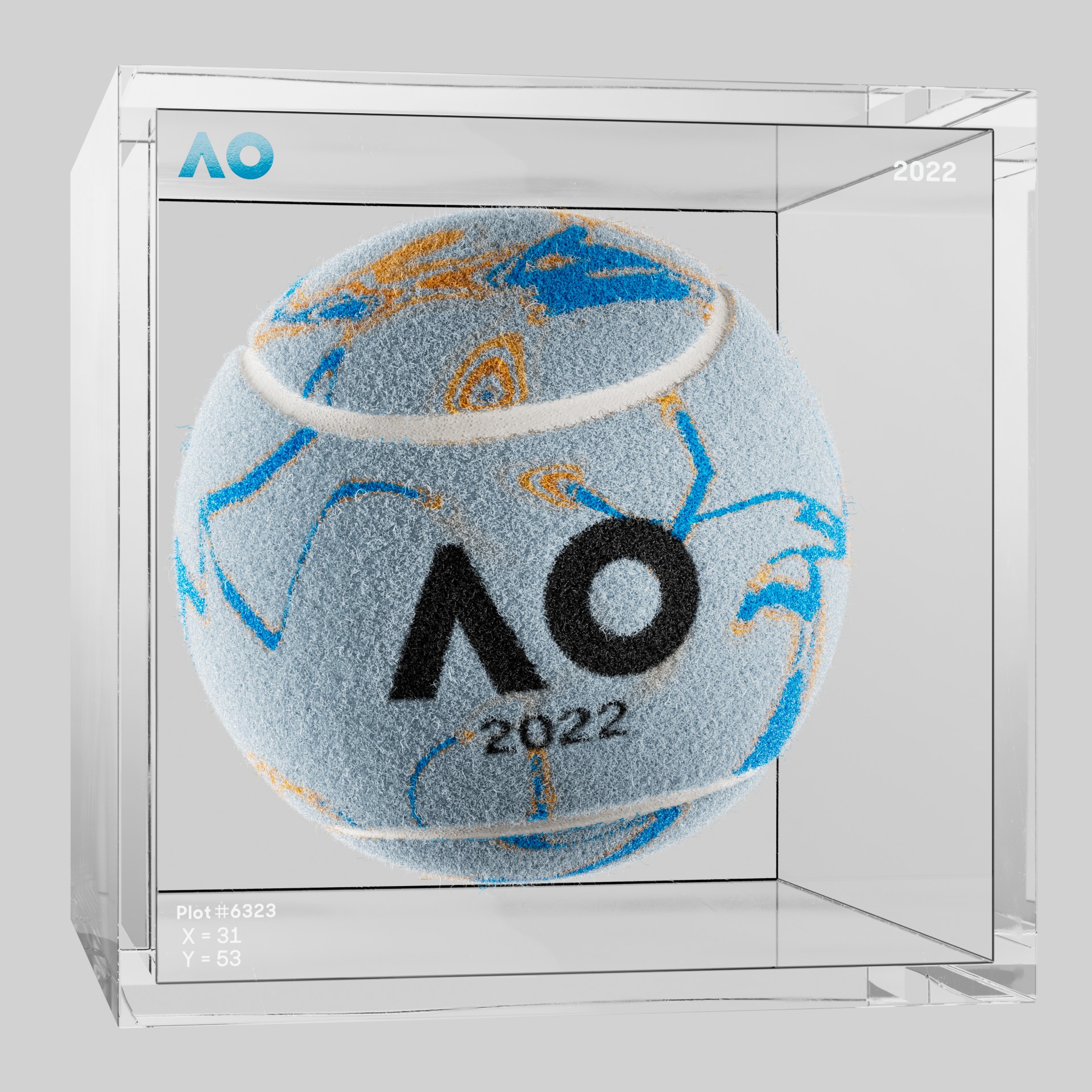 The Australian Open - The Australian Open Art Ball - AO Art Ball #5485 - NFT # 5485