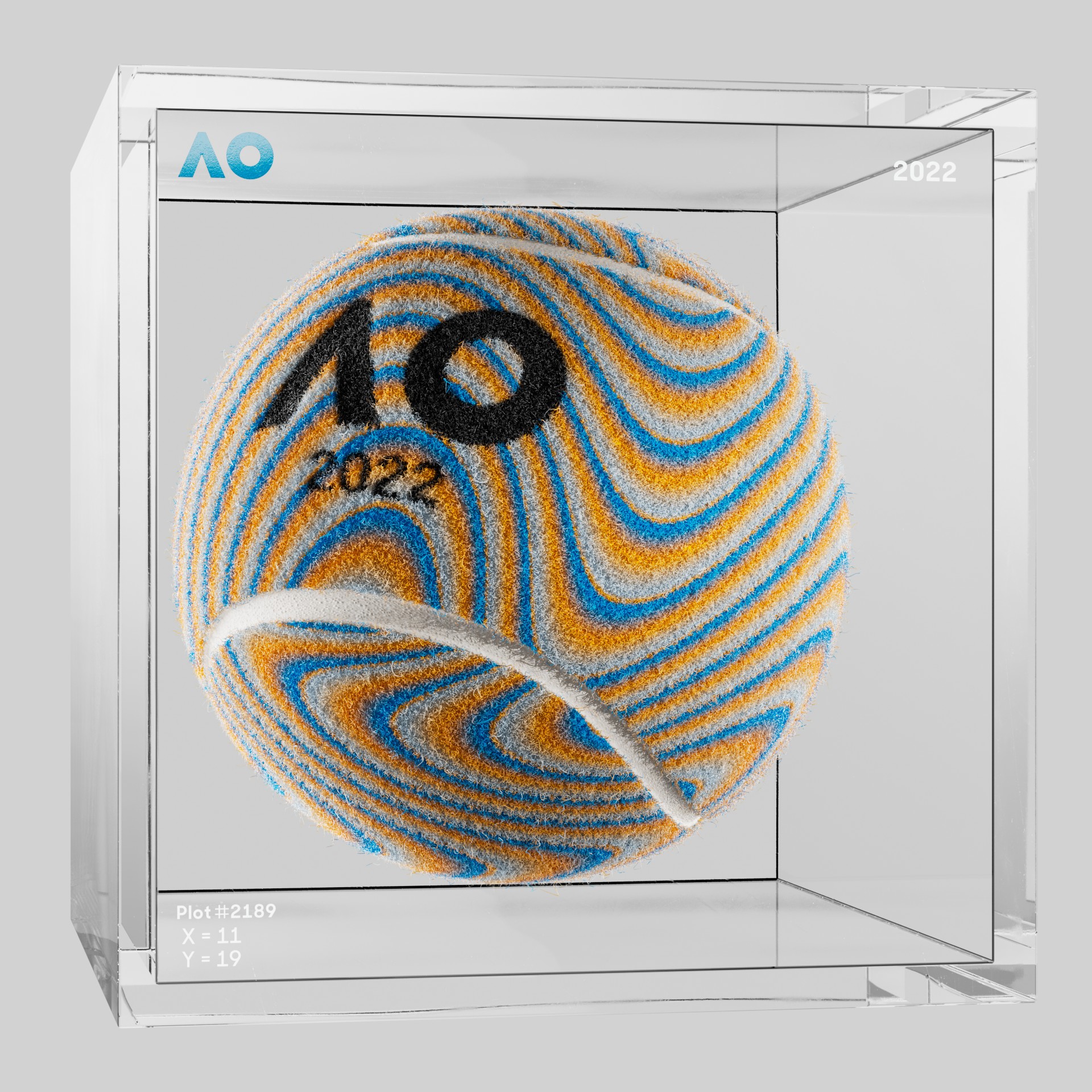 The Australian Open - The Australian Open Art Ball - AO Art Ball #5487 - NFT # 5487