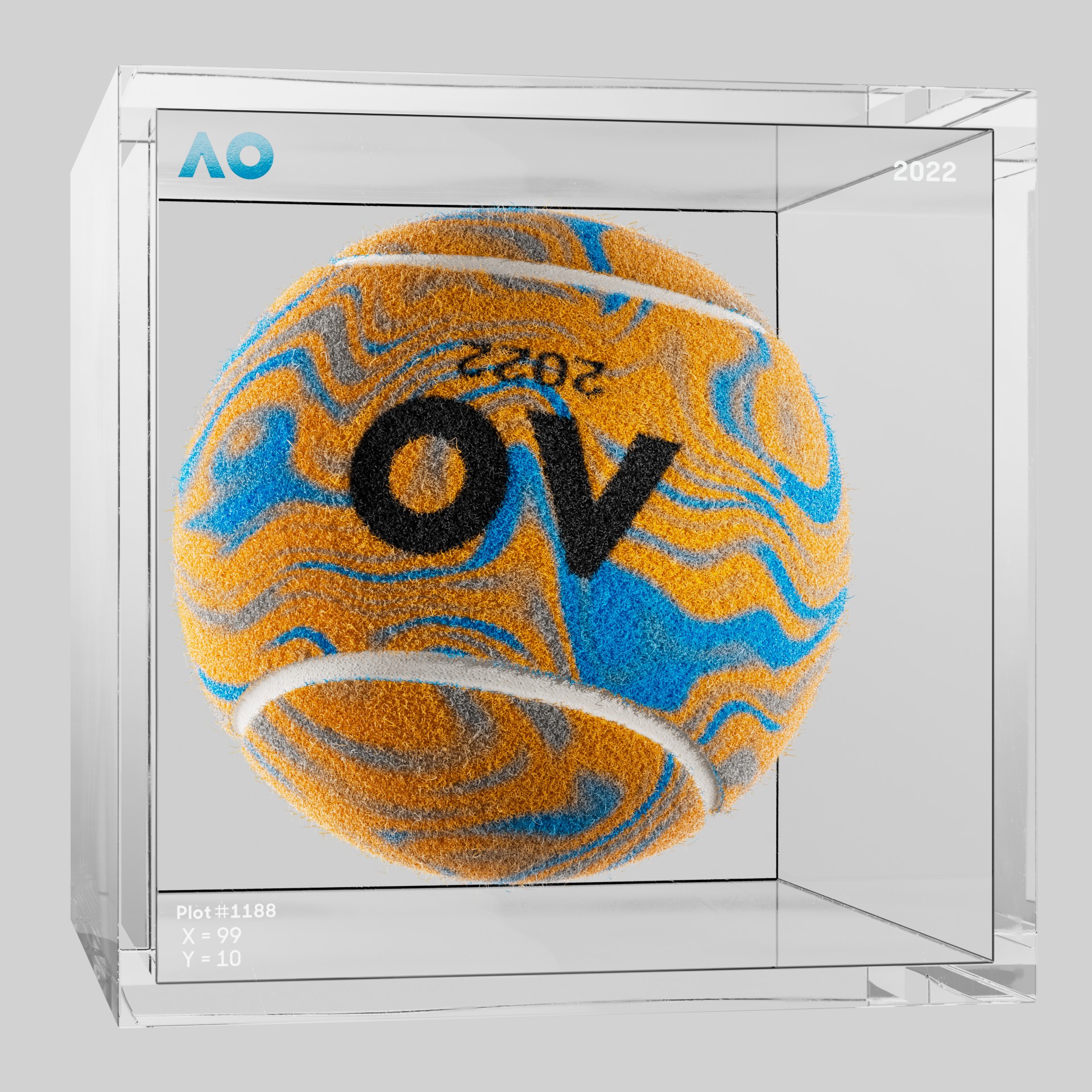 The Australian Open - The Australian Open Art Ball - AO Art Ball #5488 - NFT # 5488