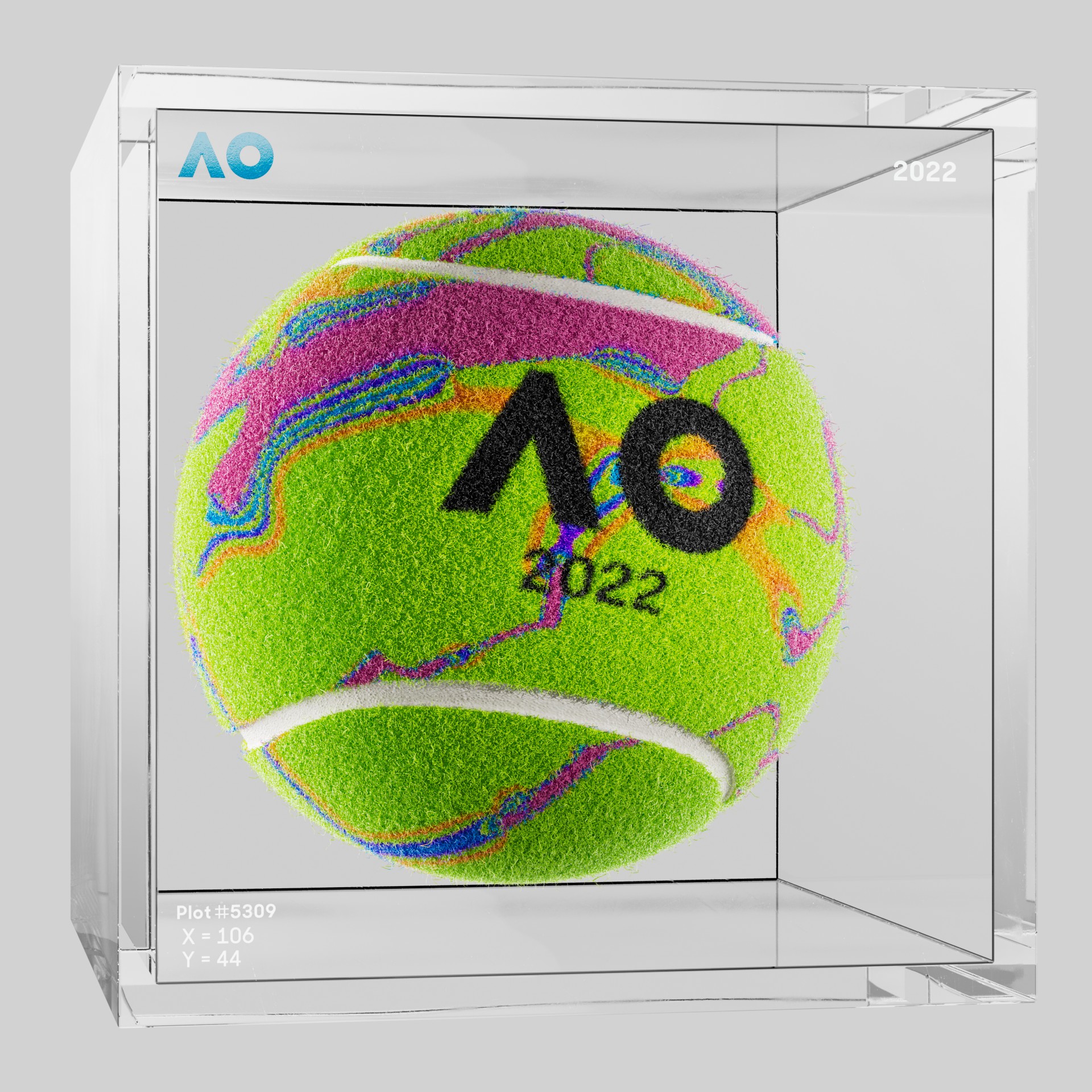 The Australian Open - The Australian Open Art Ball - AO Art Ball #549 - NFT # 549