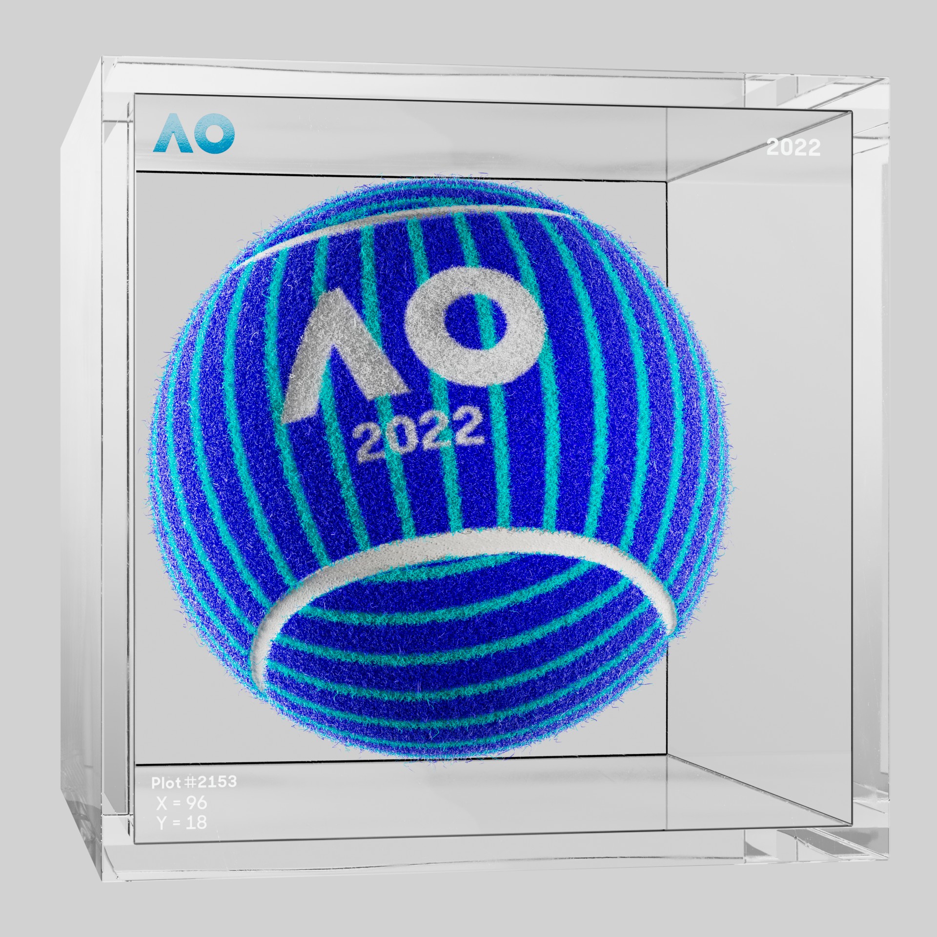 The Australian Open - The Australian Open Art Ball - AO Art Ball #5490 - NFT # 5490