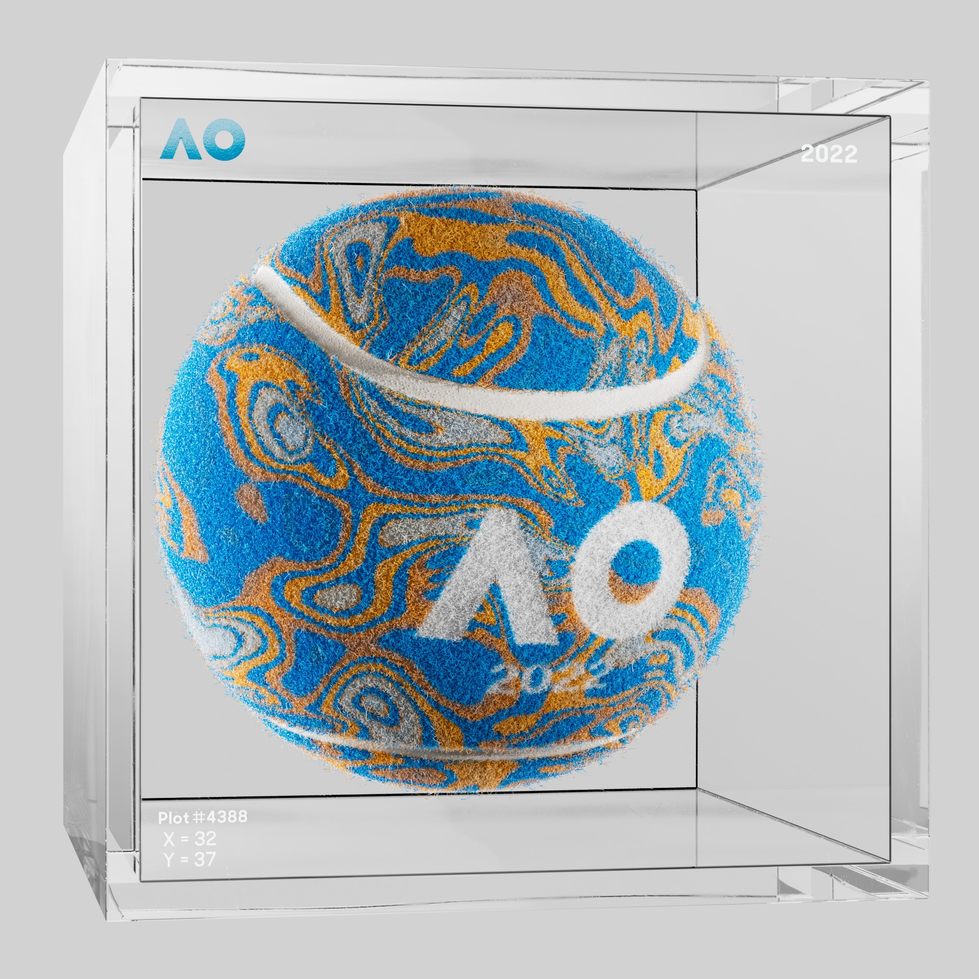 The Australian Open - The Australian Open Art Ball - AO Art Ball #5494 - NFT # 5494