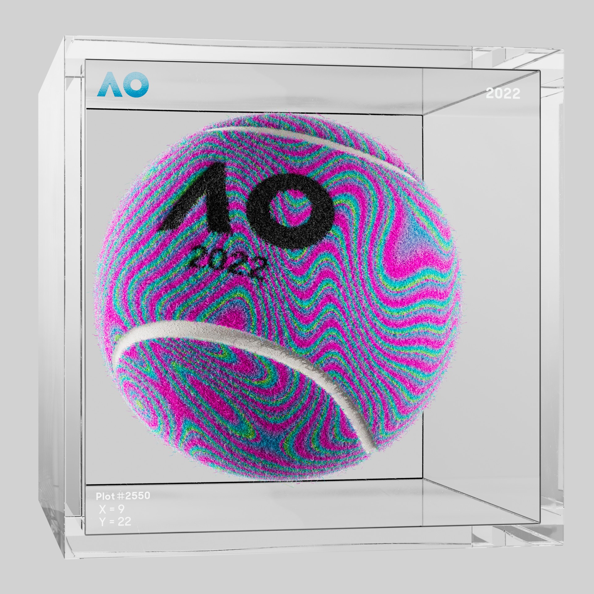 The Australian Open - The Australian Open Art Ball - AO Art Ball #5495 - NFT # 5495