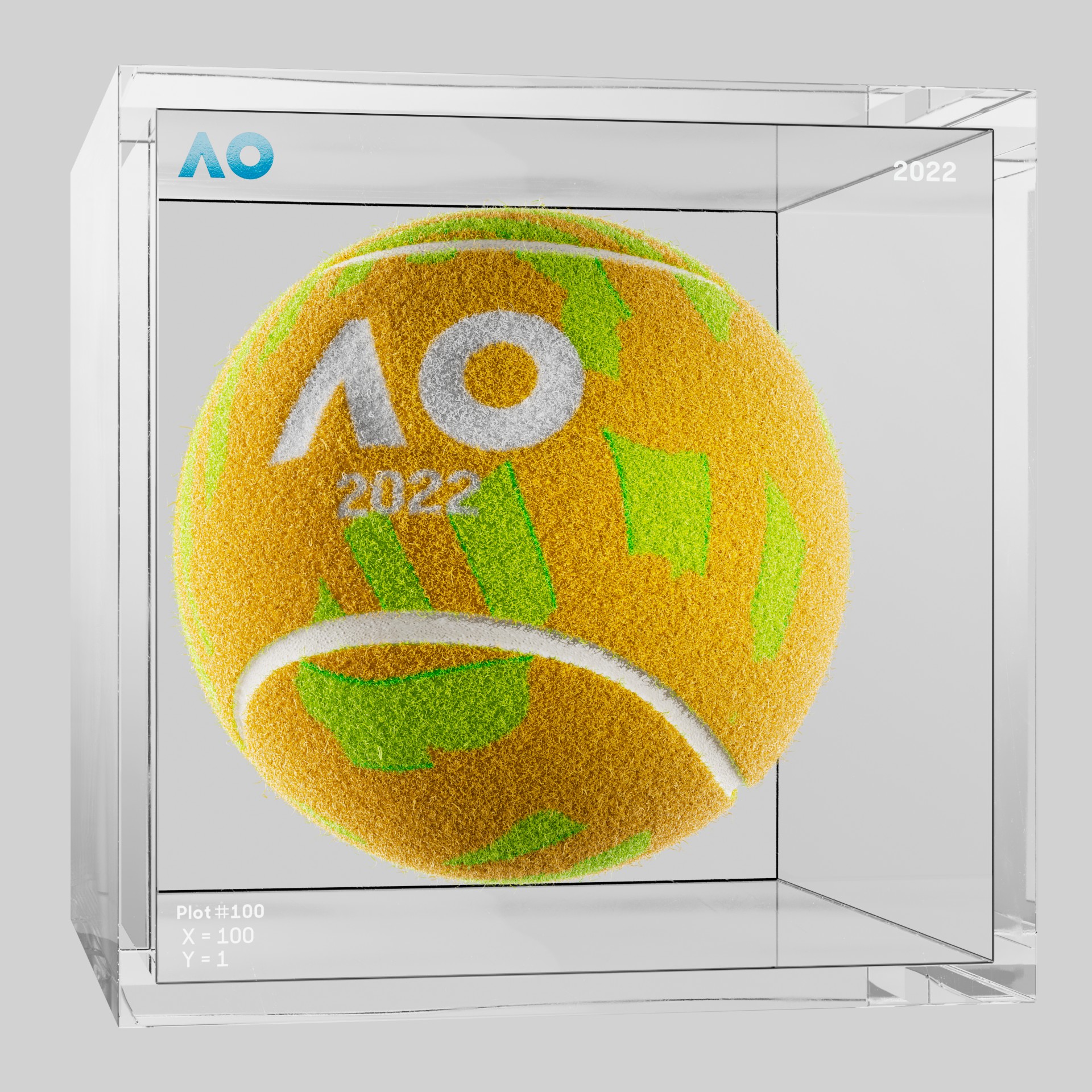 The Australian Open - The Australian Open Art Ball - AO Art Ball #5496 - NFT # 5496