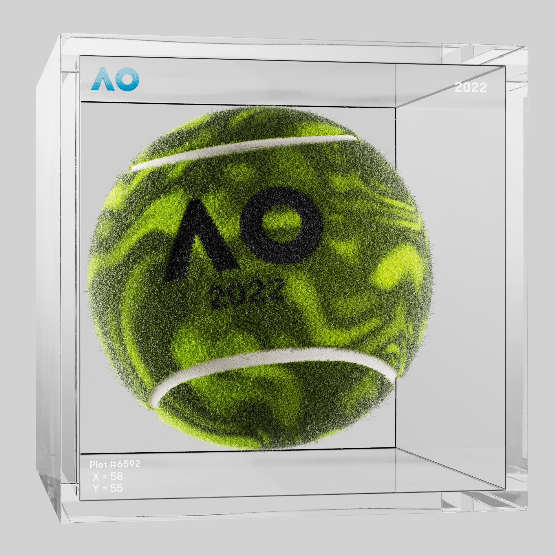 The Australian Open - The Australian Open Art Ball - AO Art Ball #5497 - NFT # 5497