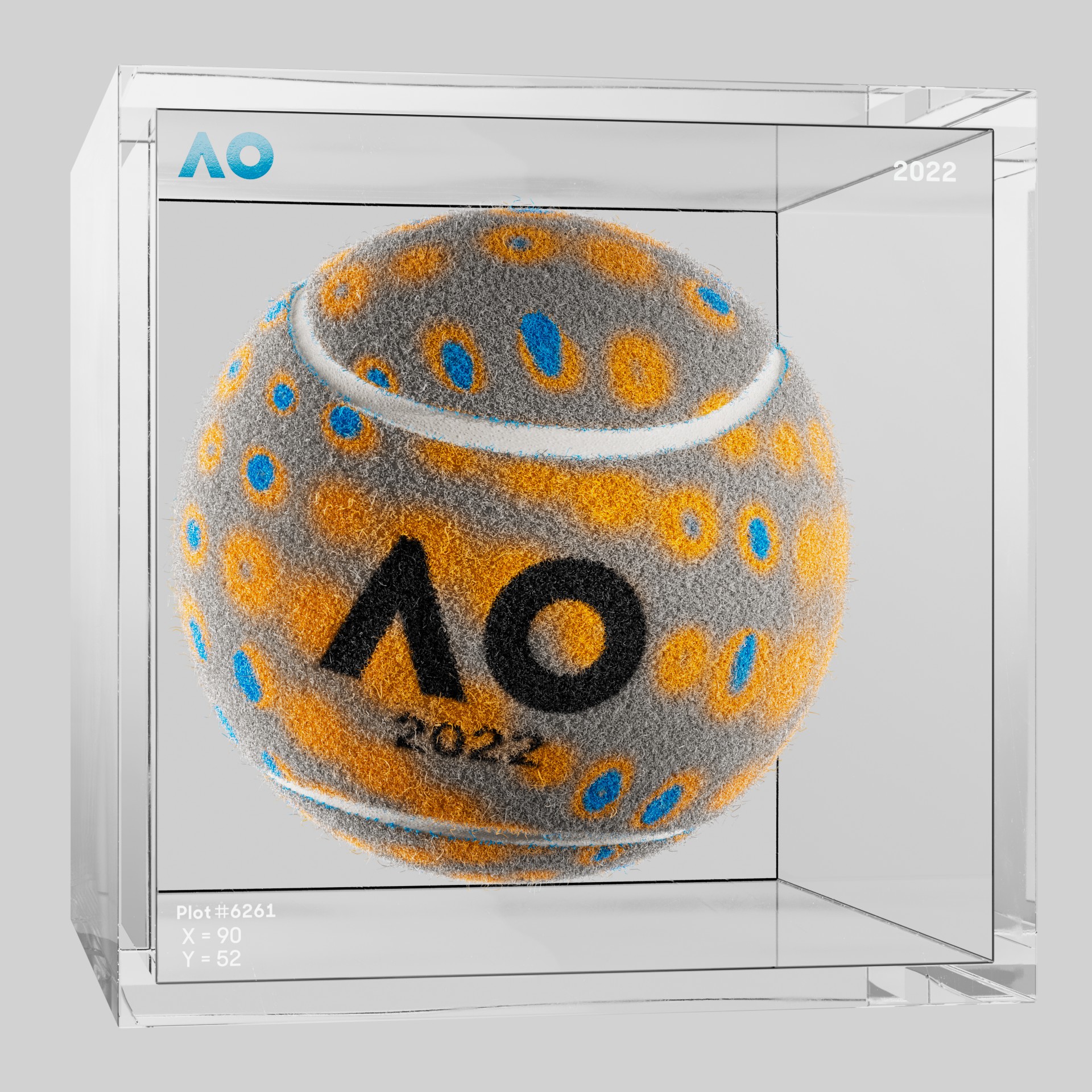 The Australian Open - The Australian Open Art Ball - AO Art Ball #5498 - NFT # 5498