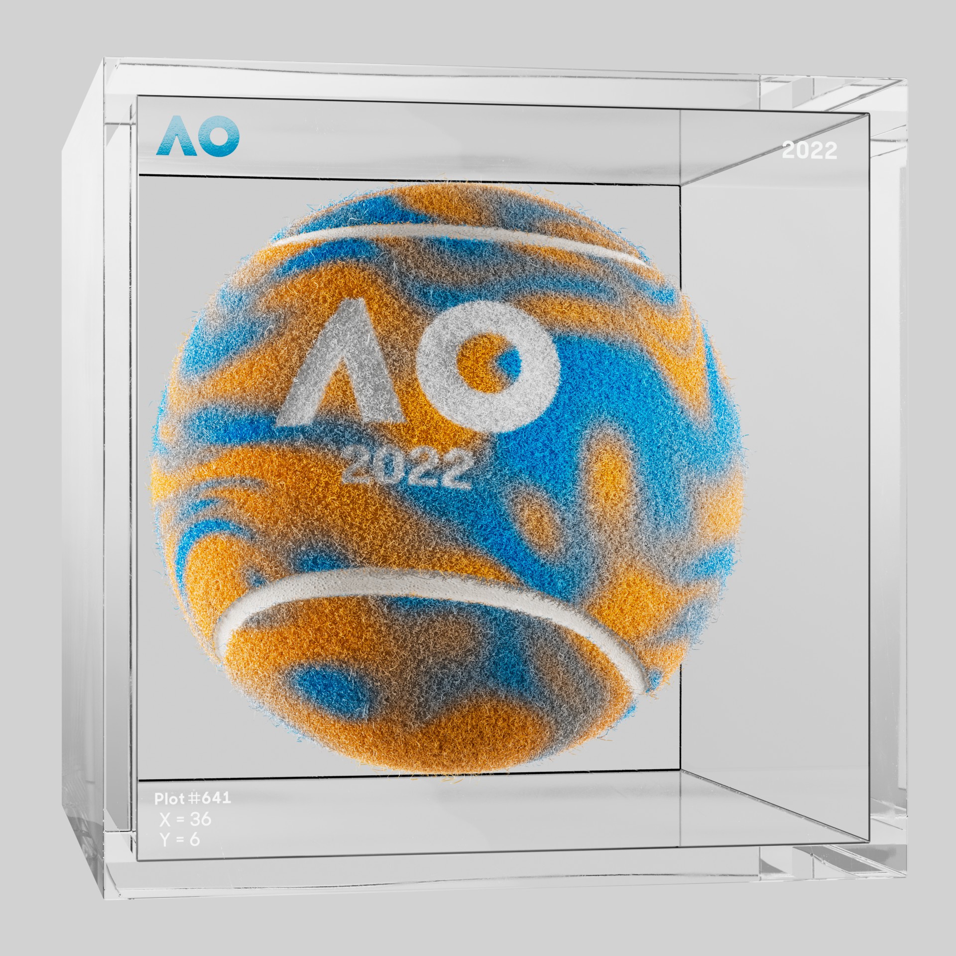 The Australian Open - The Australian Open Art Ball - AO Art Ball #55 - NFT # 55