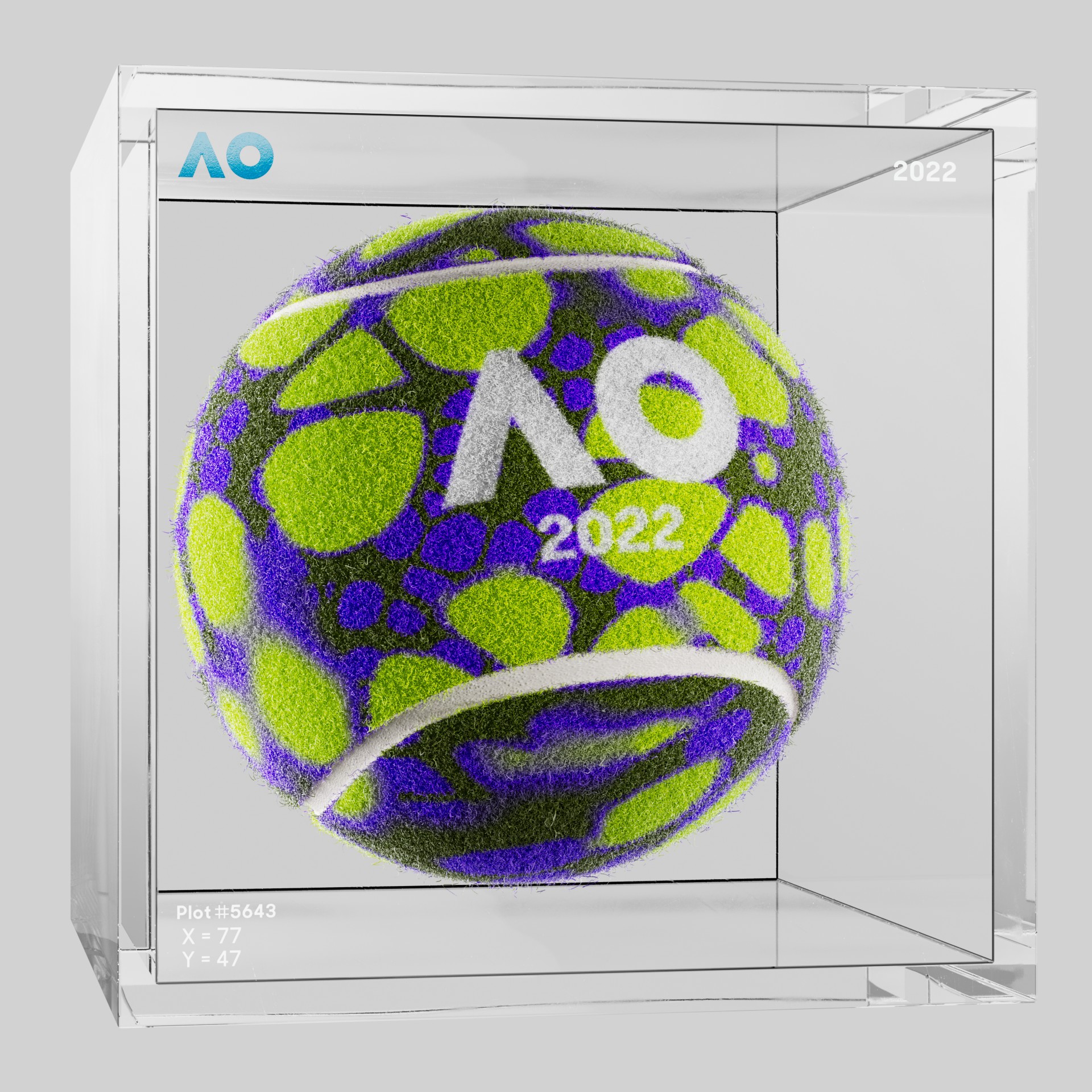 The Australian Open - The Australian Open Art Ball - AO Art Ball #550 - NFT # 550