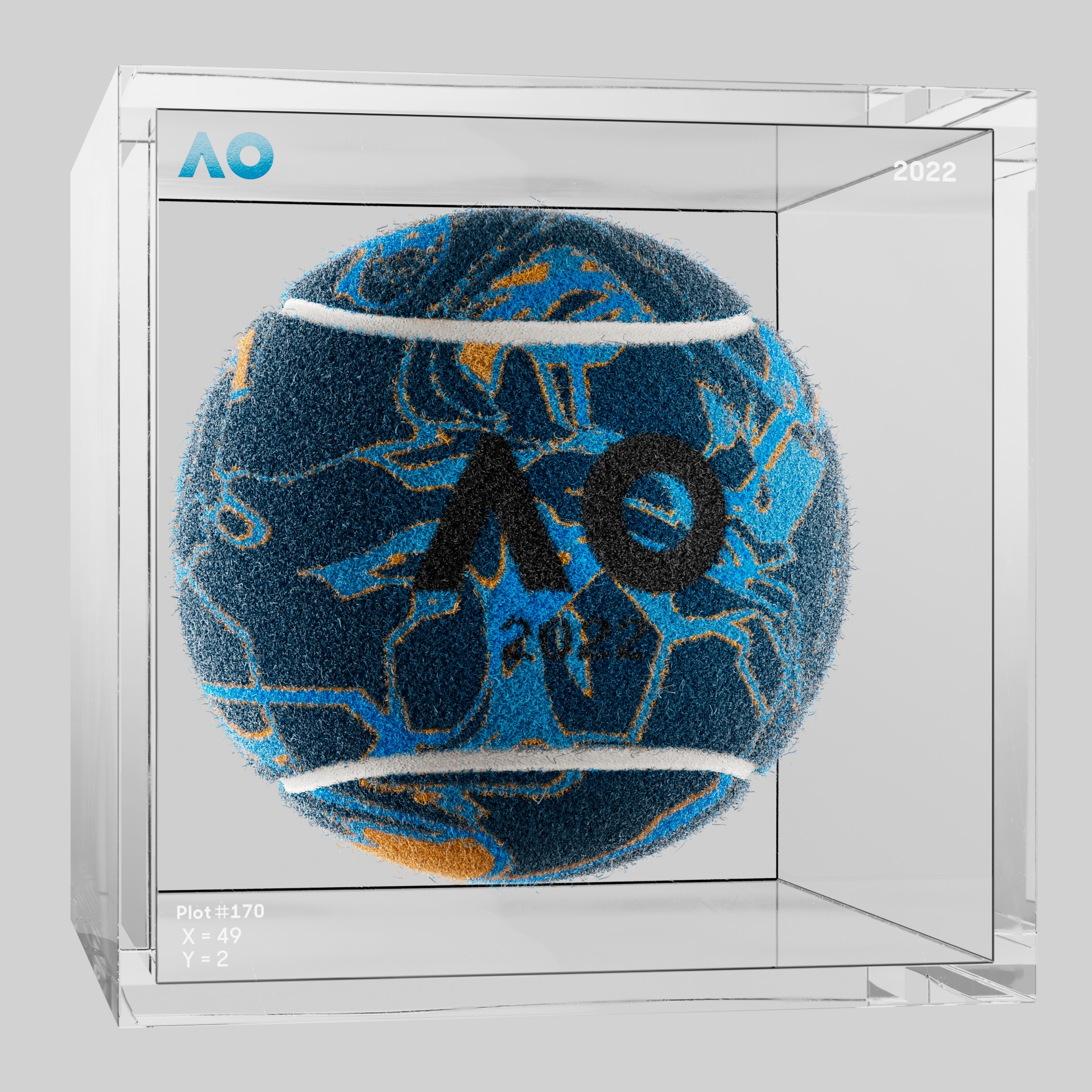 The Australian Open - The Australian Open Art Ball - AO Art Ball #5500 - NFT # 5500