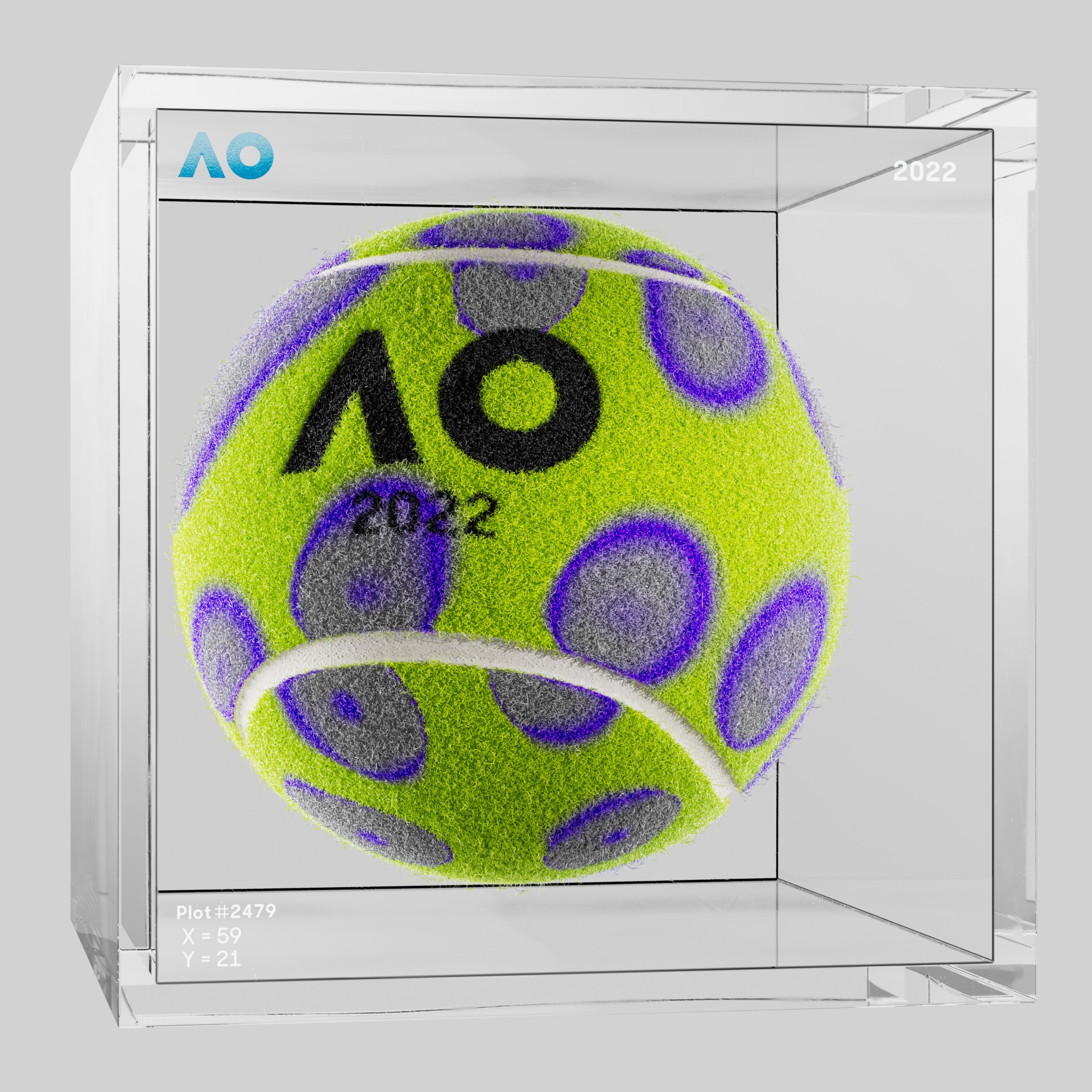 The Australian Open - The Australian Open Art Ball - AO Art Ball #5501 - NFT # 5501