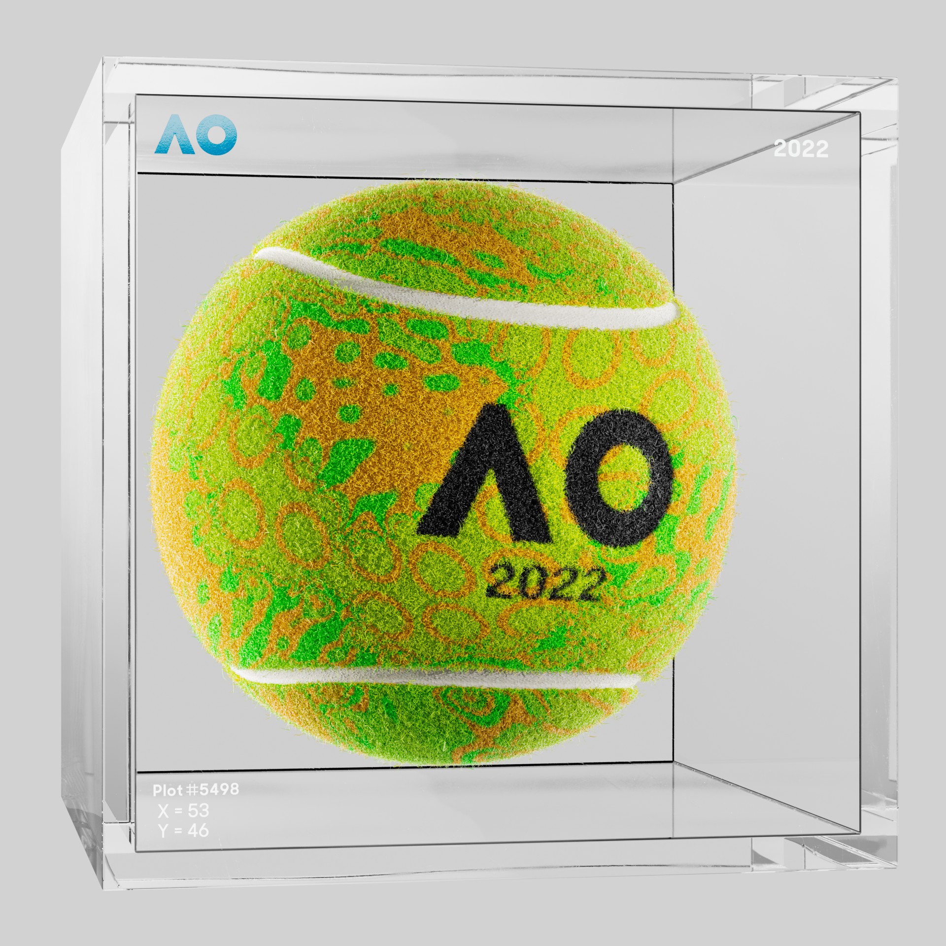 The Australian Open - The Australian Open Art Ball - AO Art Ball #5503 - NFT # 5503