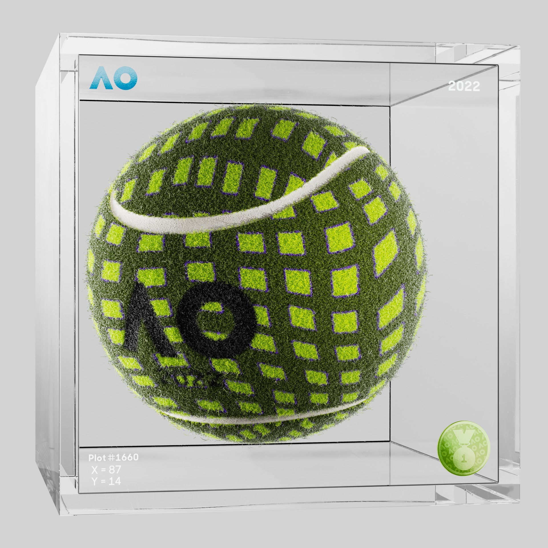 The Australian Open - The Australian Open Art Ball - AO Art Ball #5506 - NFT # 5506