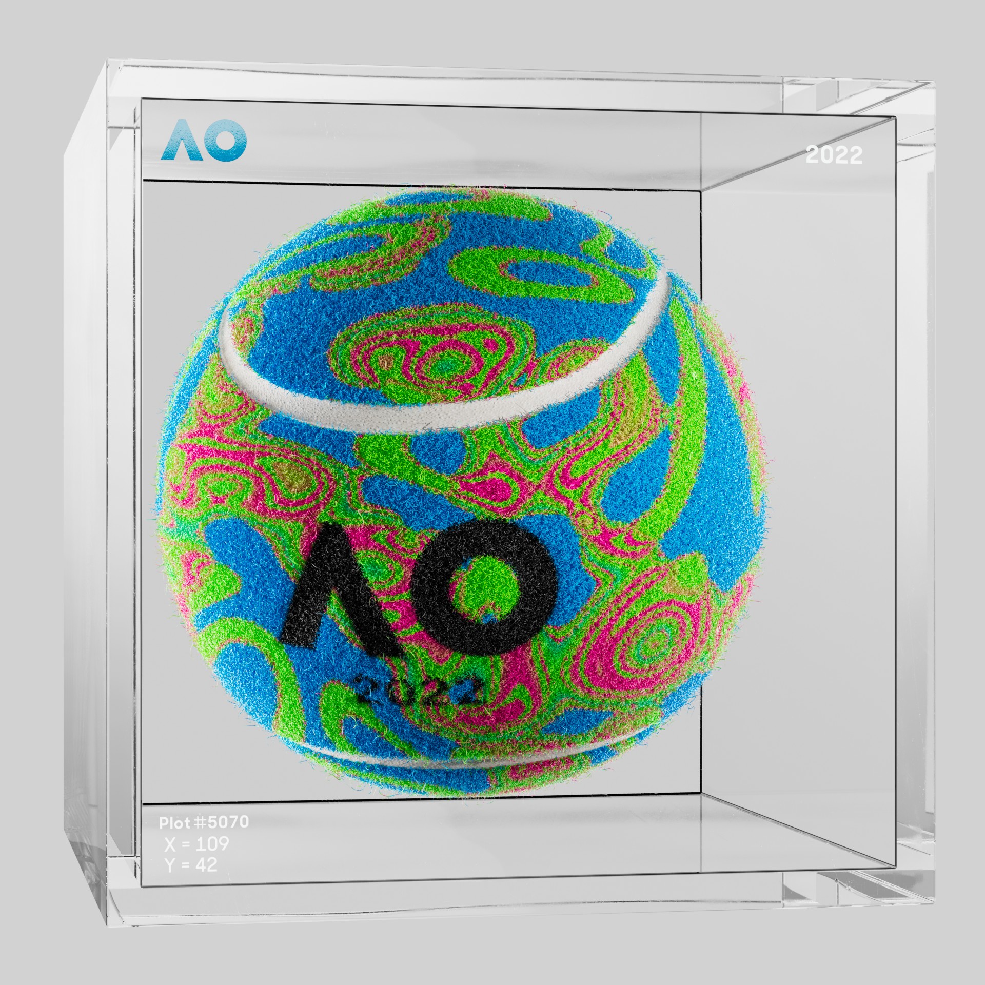 The Australian Open - The Australian Open Art Ball - AO Art Ball #5509 - NFT # 5509