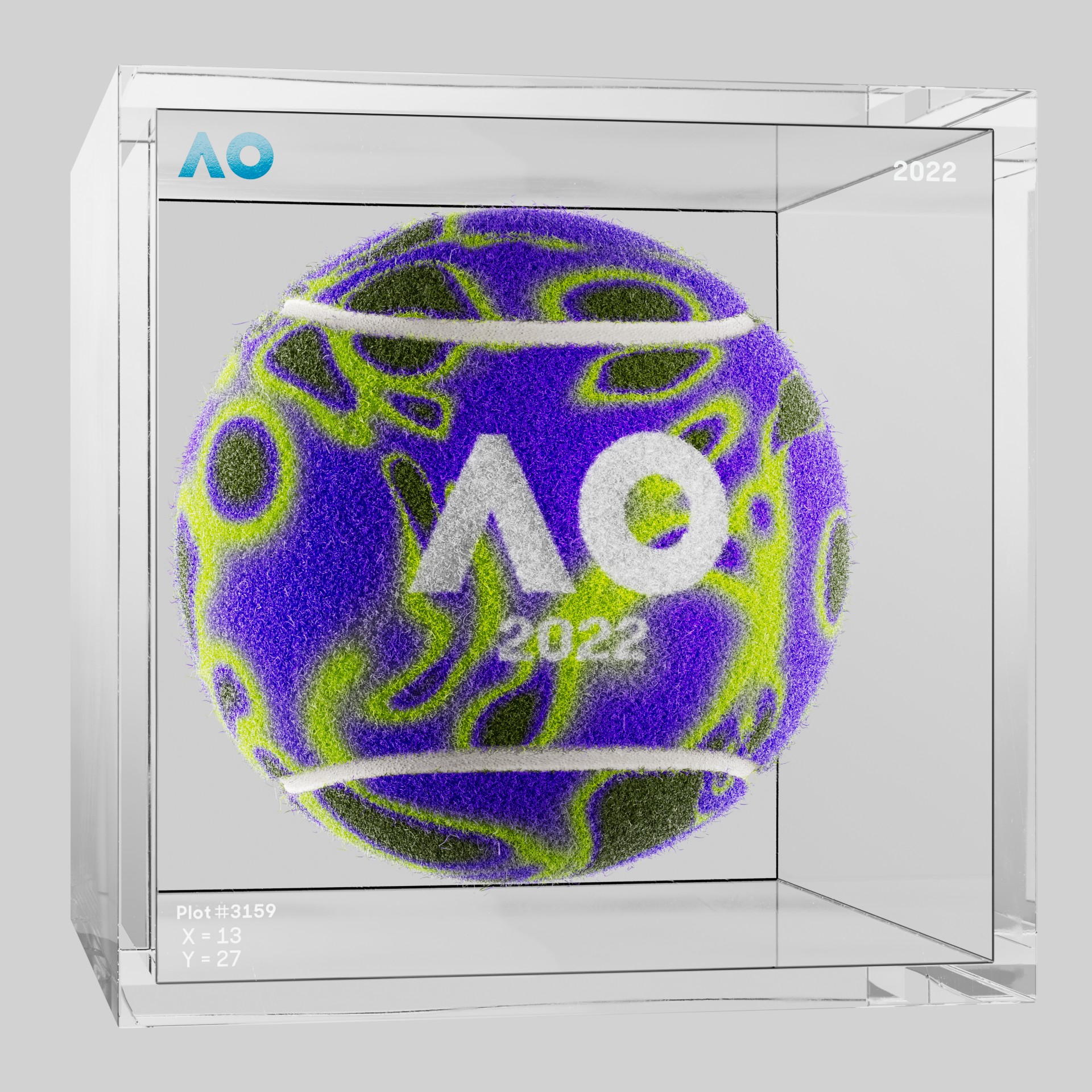 The Australian Open - The Australian Open Art Ball - AO Art Ball #551 - NFT # 551