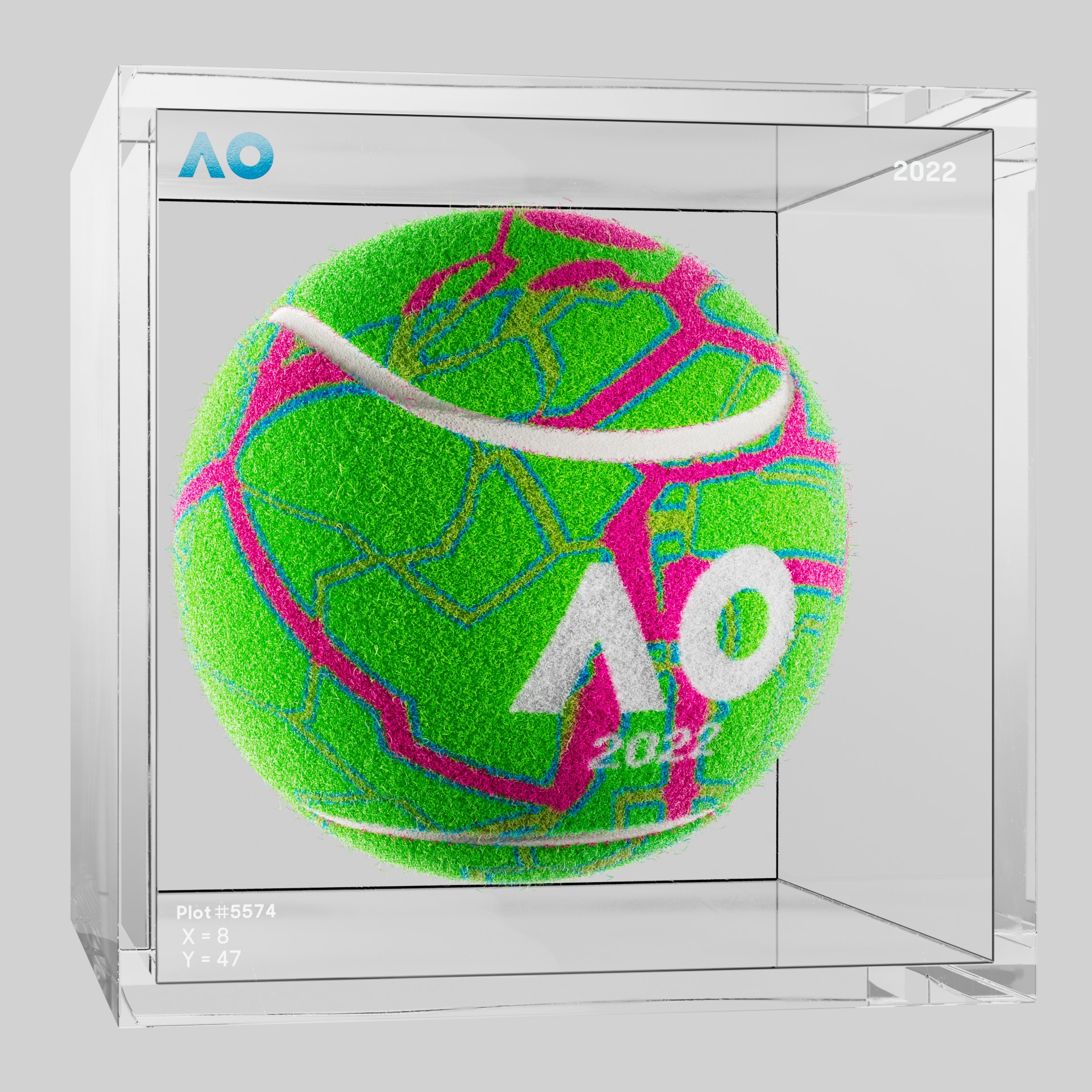 The Australian Open - The Australian Open Art Ball - AO Art Ball #5513 - NFT # 5513