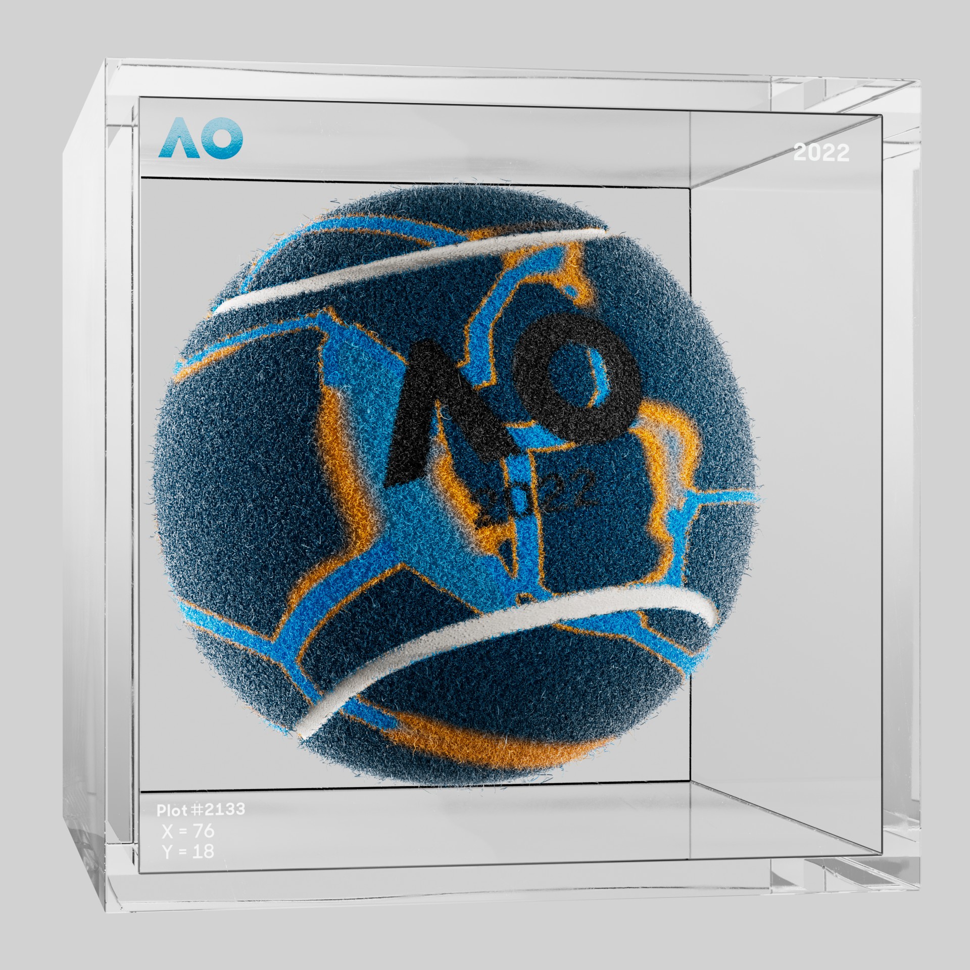 The Australian Open - The Australian Open Art Ball - AO Art Ball #5514 - NFT # 5514