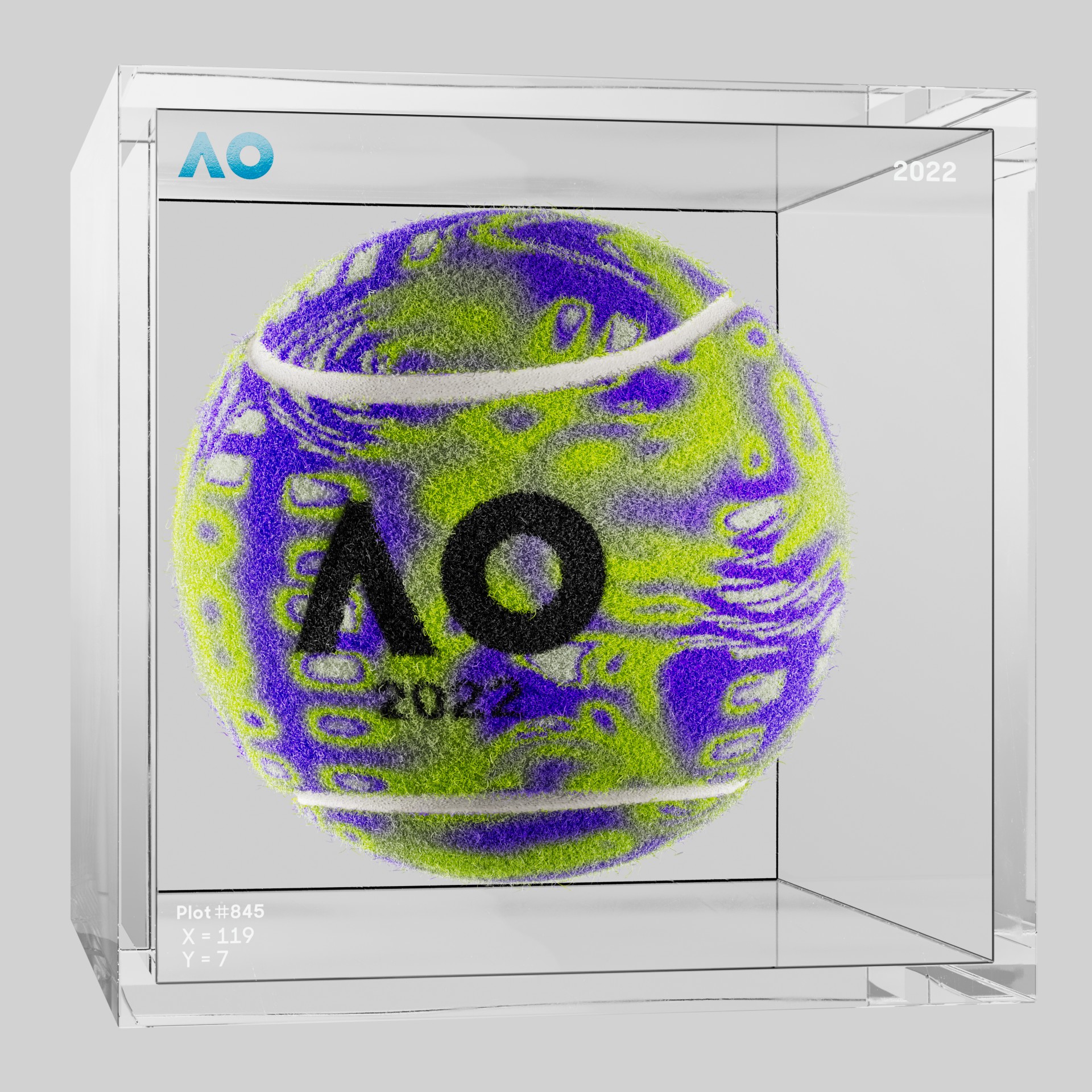 The Australian Open - The Australian Open Art Ball - AO Art Ball #5516 - NFT # 5516