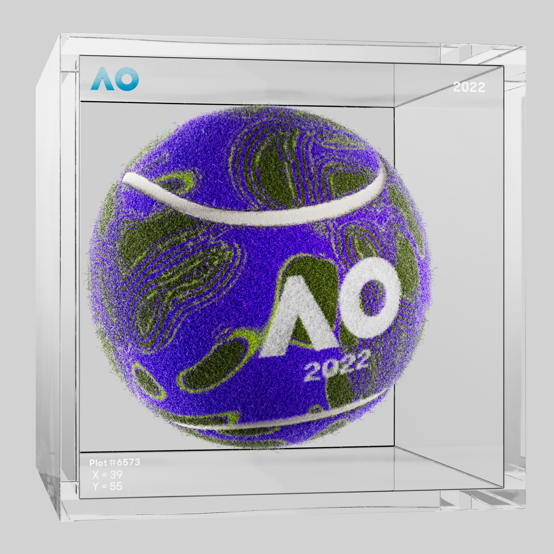 The Australian Open - The Australian Open Art Ball - AO Art Ball #5517 - NFT # 5517