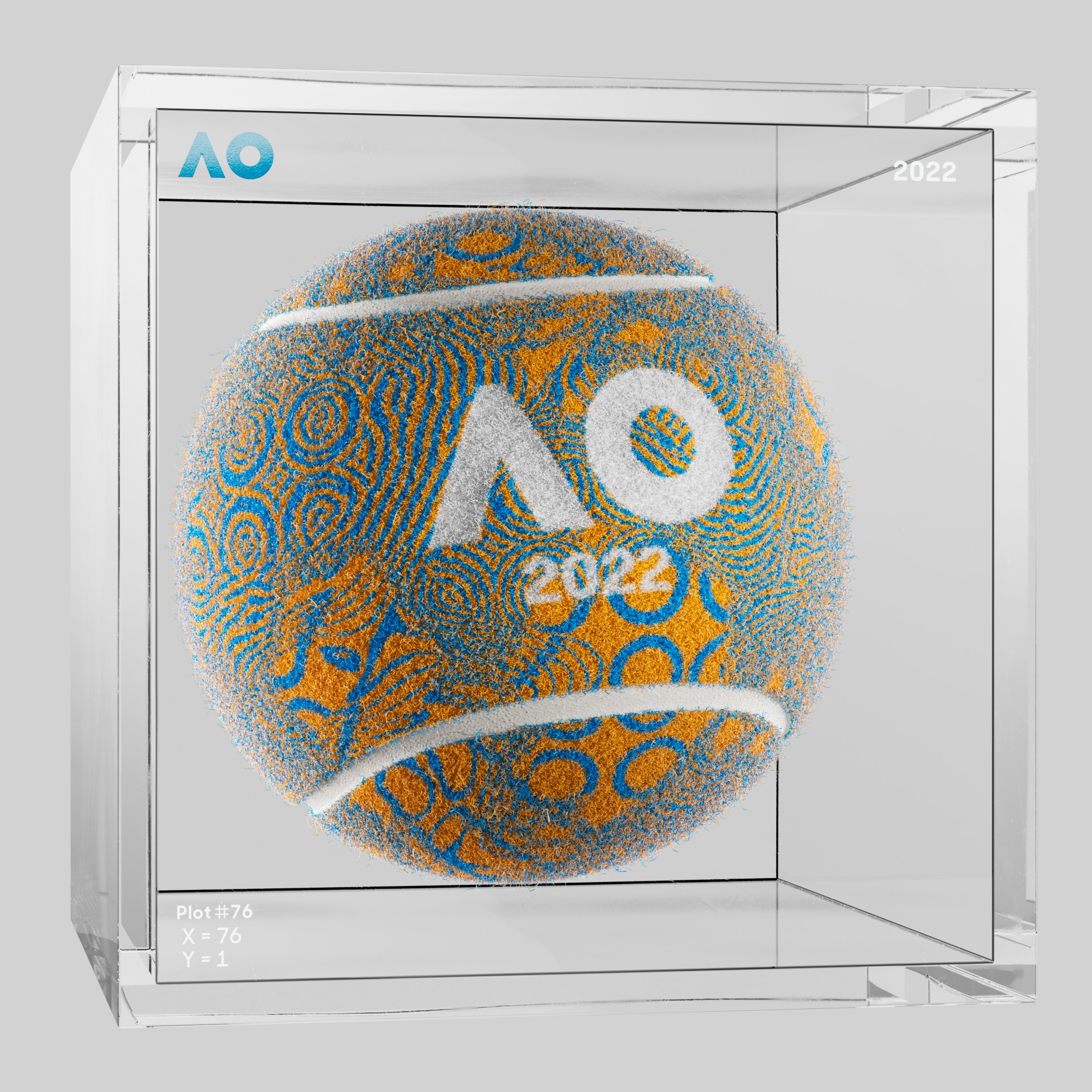 The Australian Open - The Australian Open Art Ball - AO Art Ball #5519 - NFT # 5519