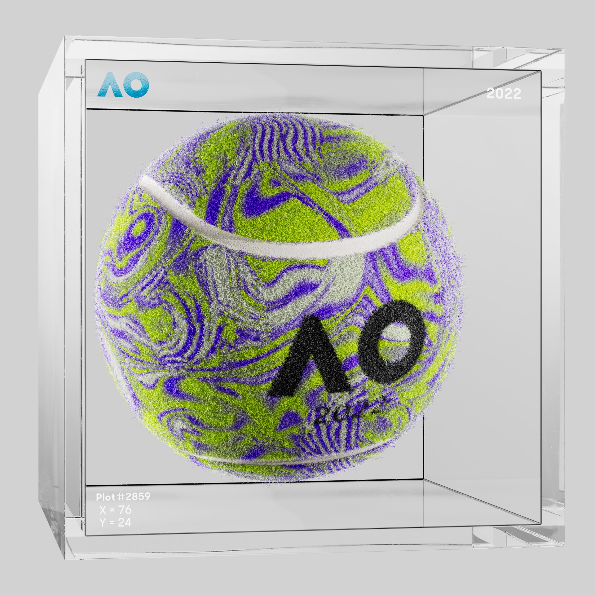The Australian Open - The Australian Open Art Ball - AO Art Ball #552 - NFT # 552