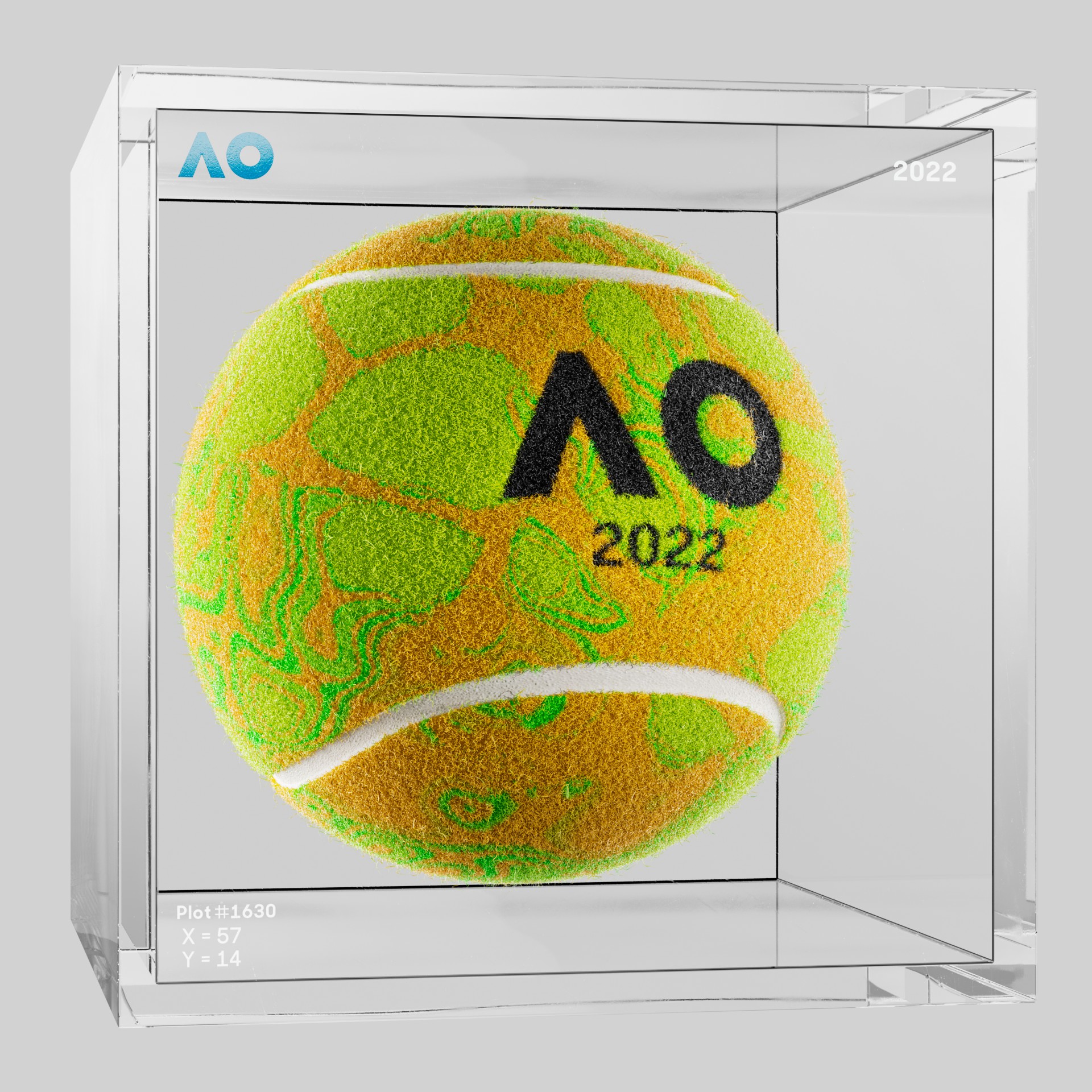 The Australian Open - The Australian Open Art Ball - AO Art Ball #5520 - NFT # 5520