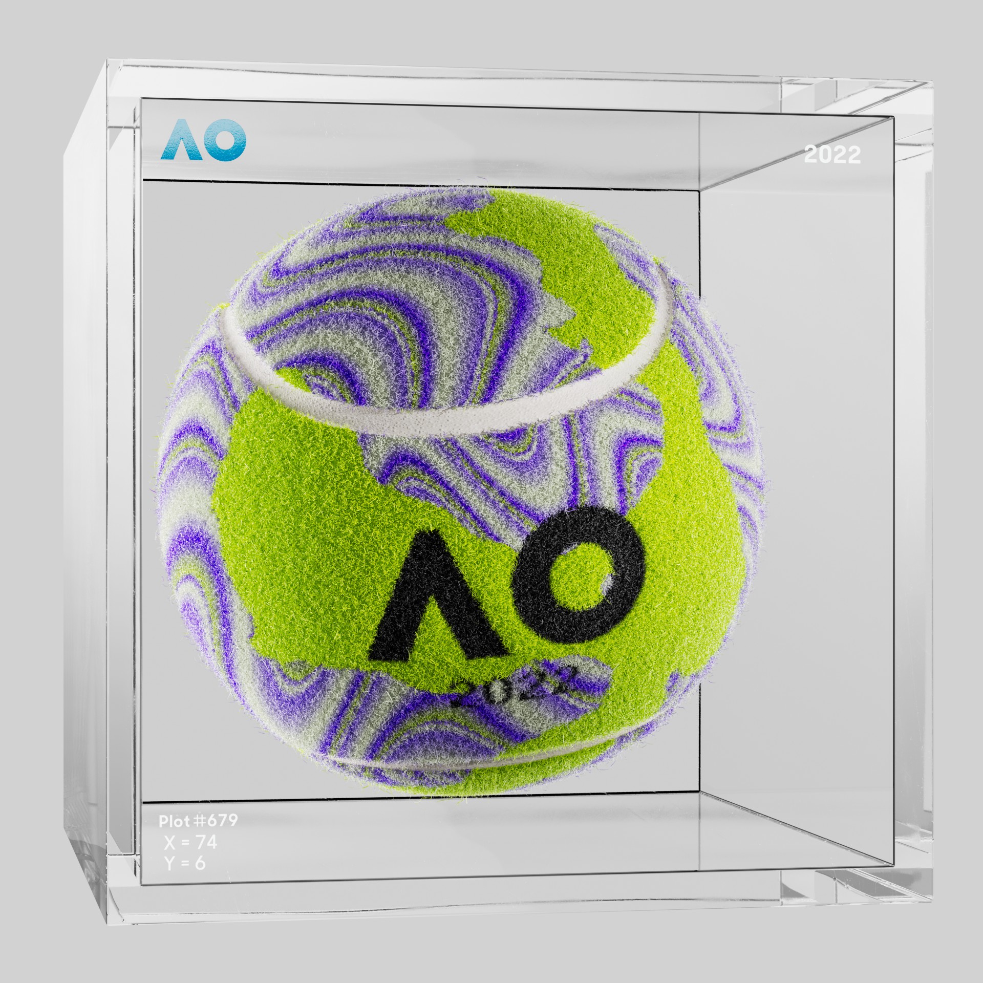 The Australian Open - The Australian Open Art Ball - AO Art Ball #5523 - NFT # 5523