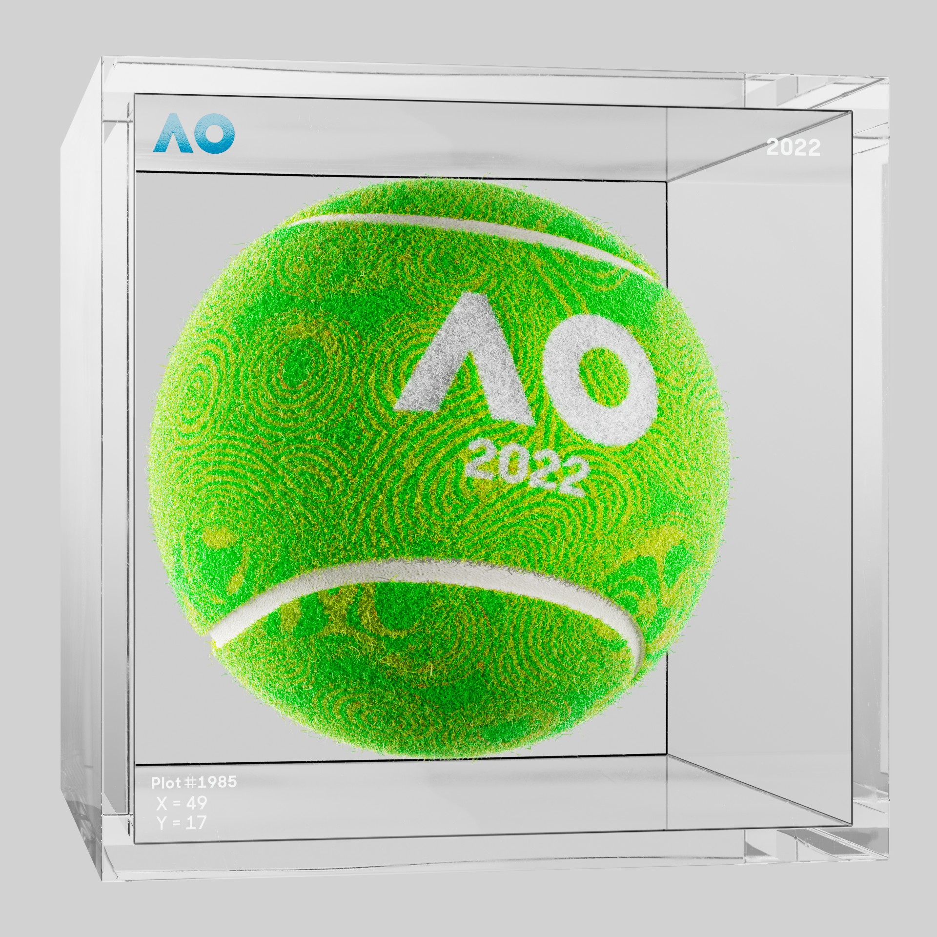 The Australian Open - The Australian Open Art Ball - AO Art Ball #5524 - NFT # 5524