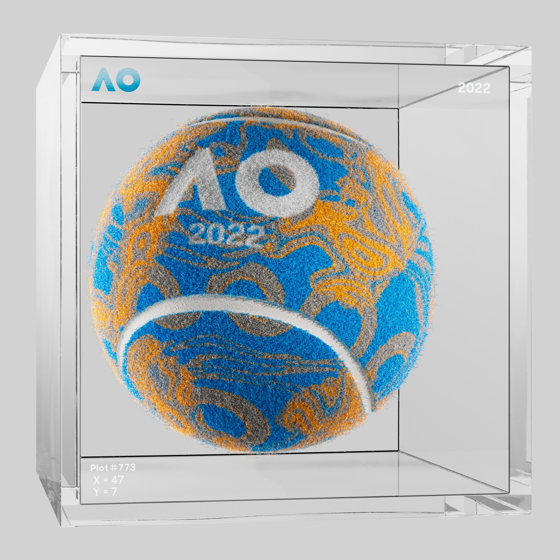 The Australian Open - The Australian Open Art Ball - AO Art Ball #5525 - NFT # 5525