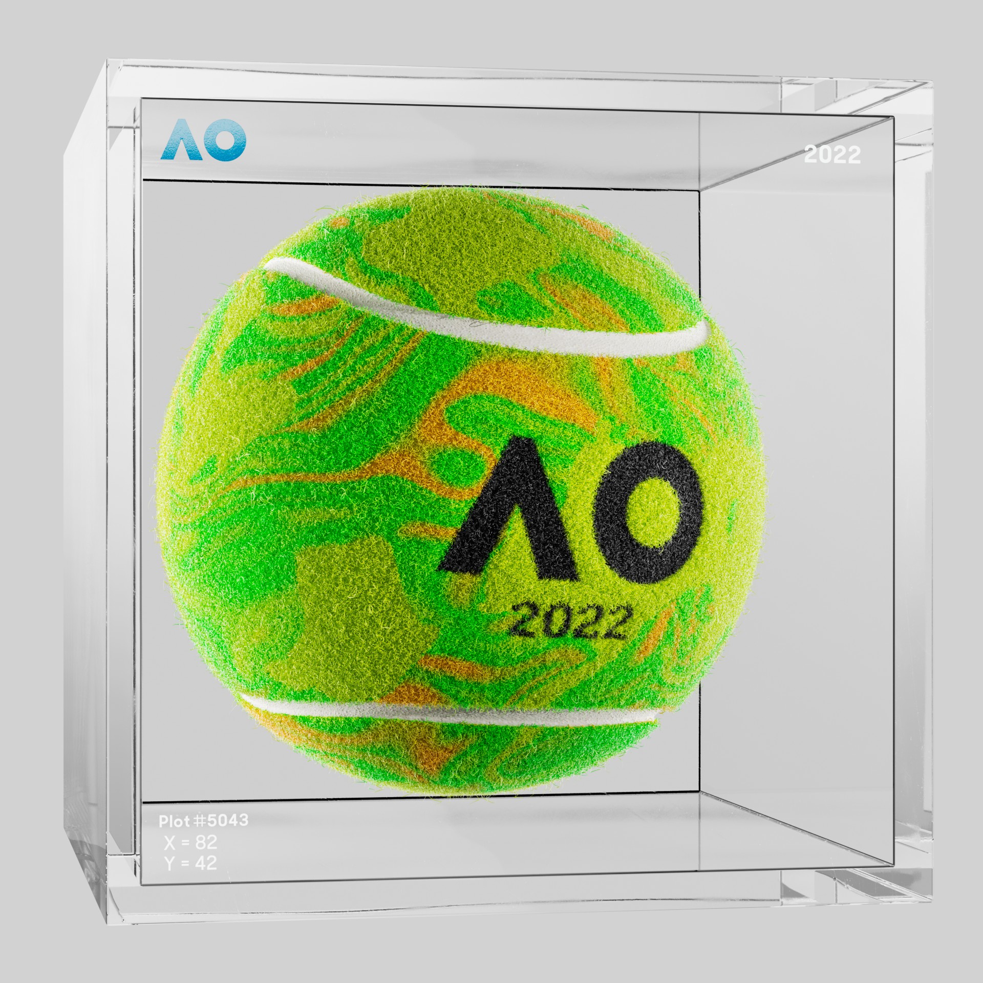 The Australian Open - The Australian Open Art Ball - AO Art Ball #5526 - NFT # 5526