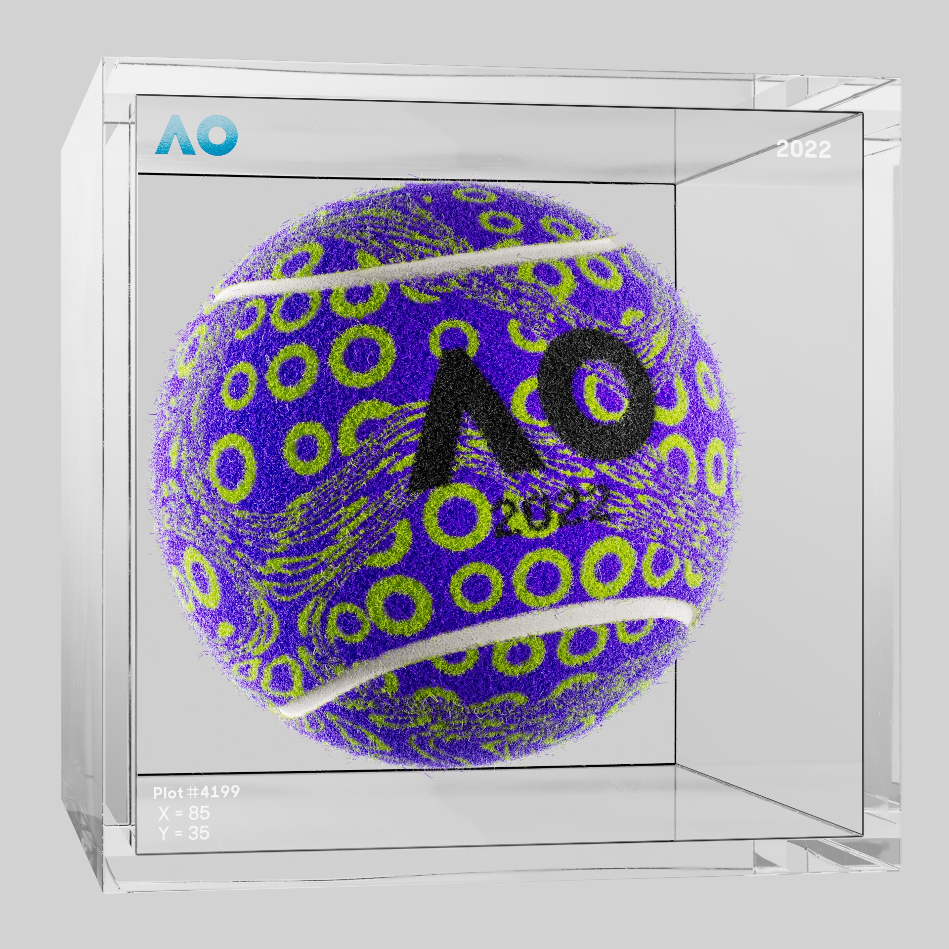 The Australian Open - The Australian Open Art Ball - AO Art Ball #5528 - NFT # 5528