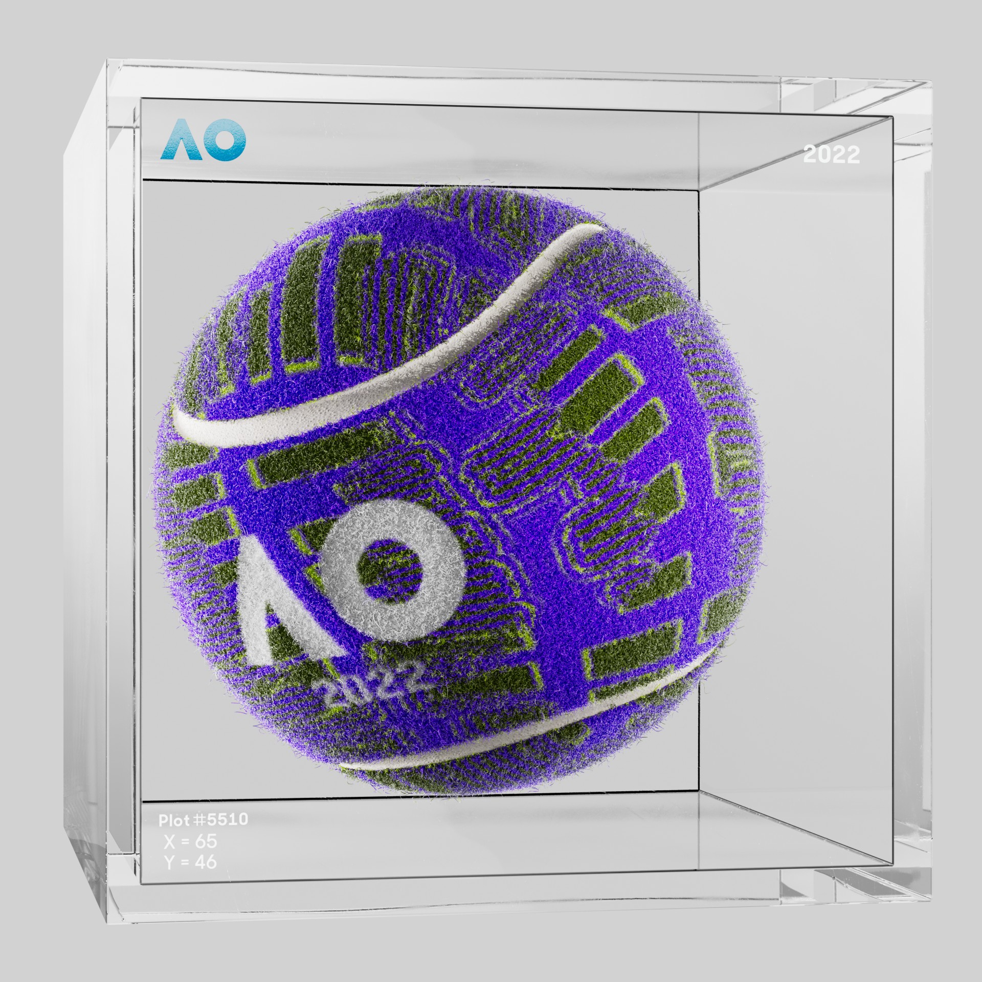 The Australian Open - The Australian Open Art Ball - AO Art Ball #553 - NFT # 553