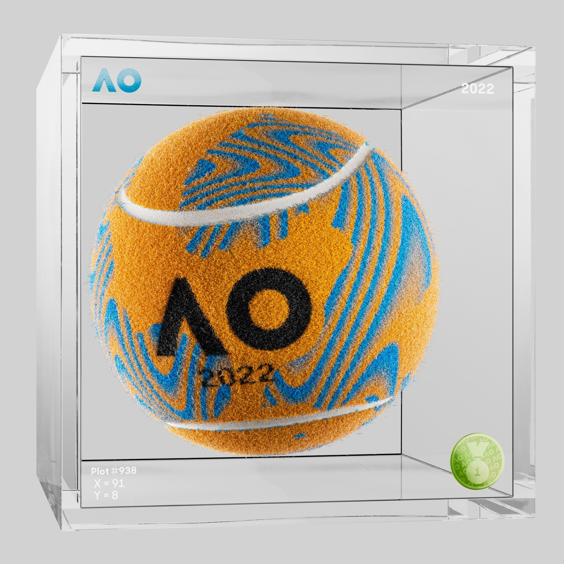 The Australian Open - The Australian Open Art Ball - AO Art Ball #5531 - NFT # 5531