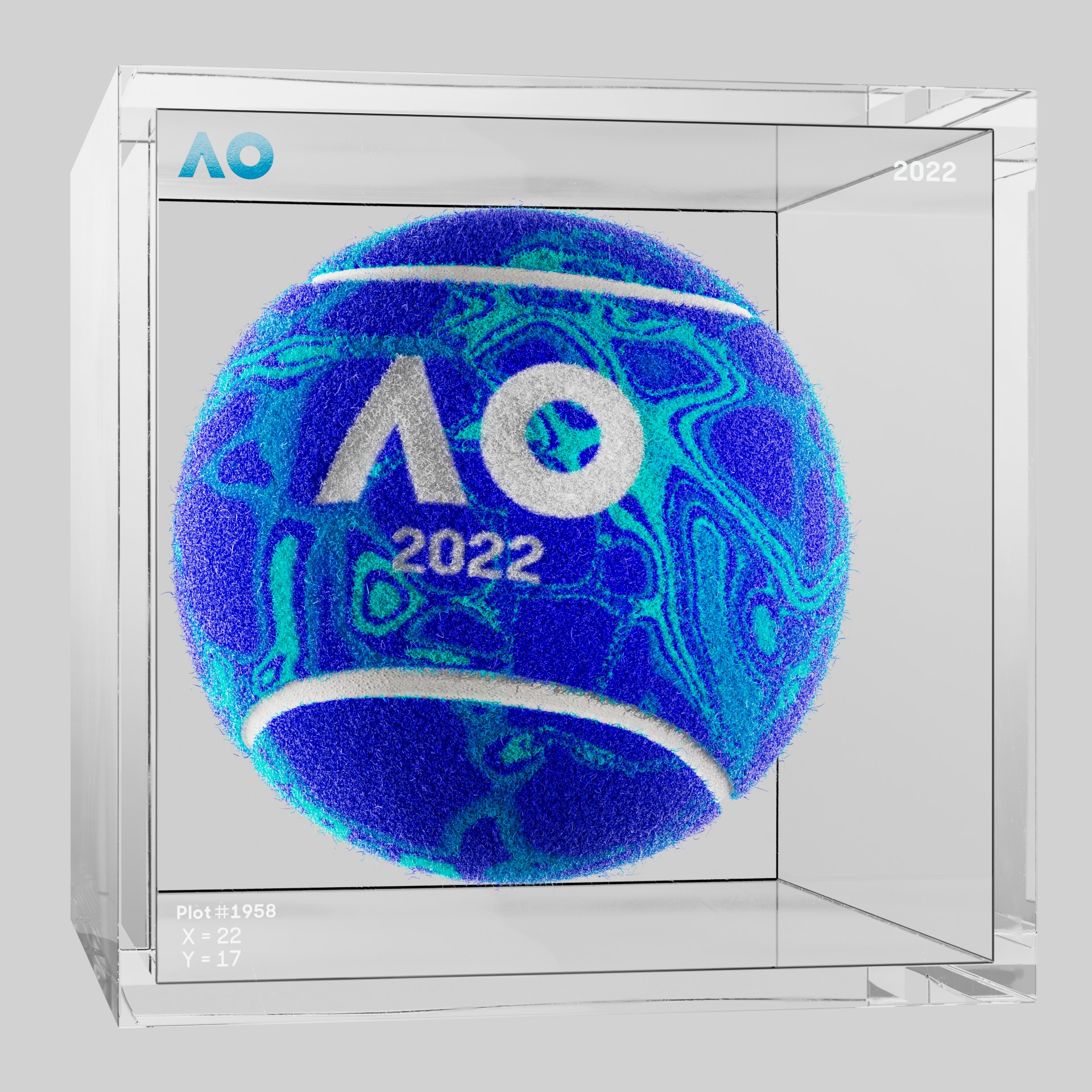 The Australian Open - The Australian Open Art Ball - AO Art Ball #5532 - NFT # 5532