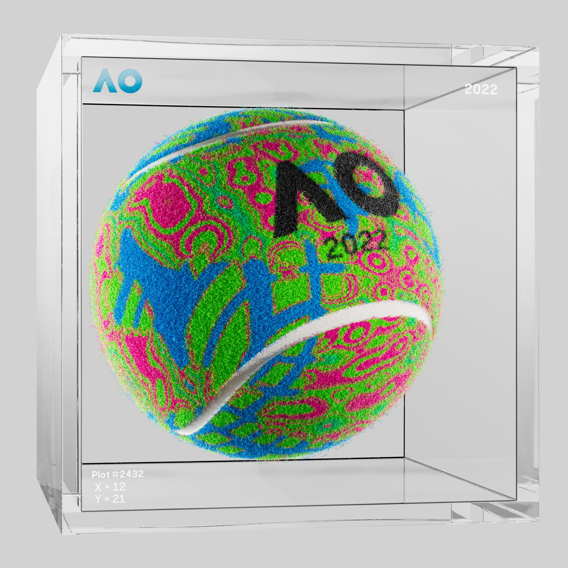 The Australian Open - The Australian Open Art Ball - AO Art Ball #5536 - NFT # 5536