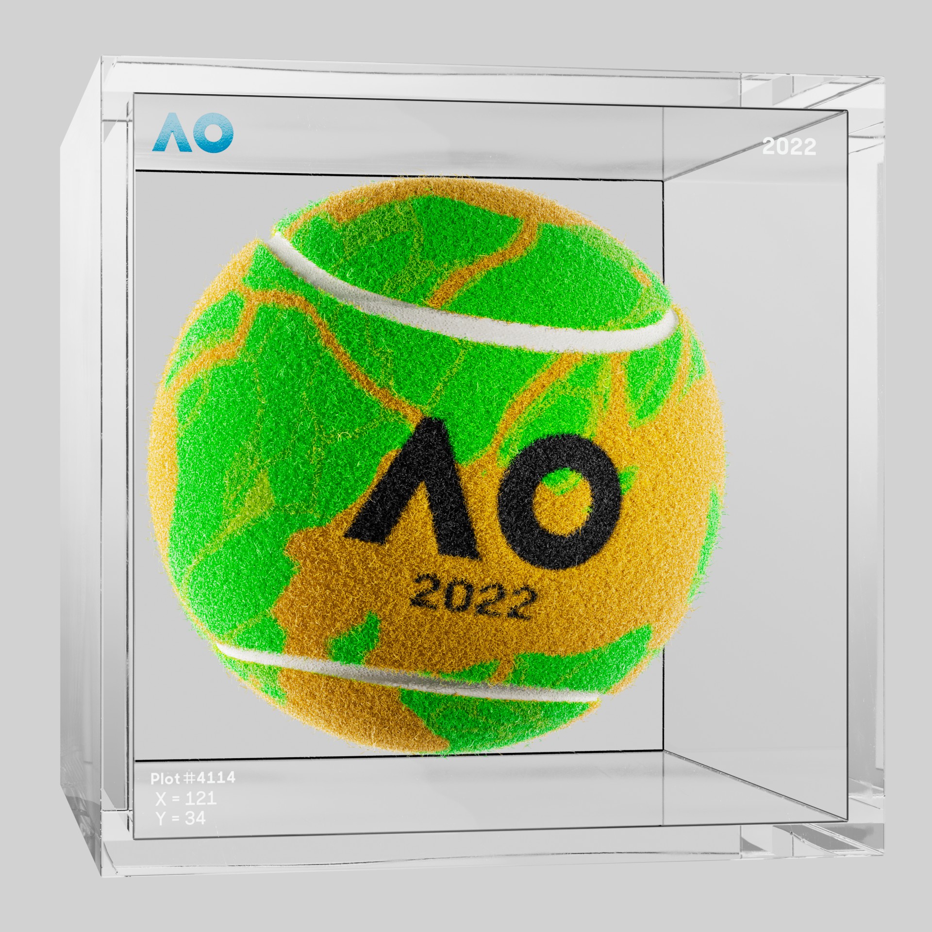 The Australian Open - The Australian Open Art Ball - AO Art Ball #5538 - NFT # 5538