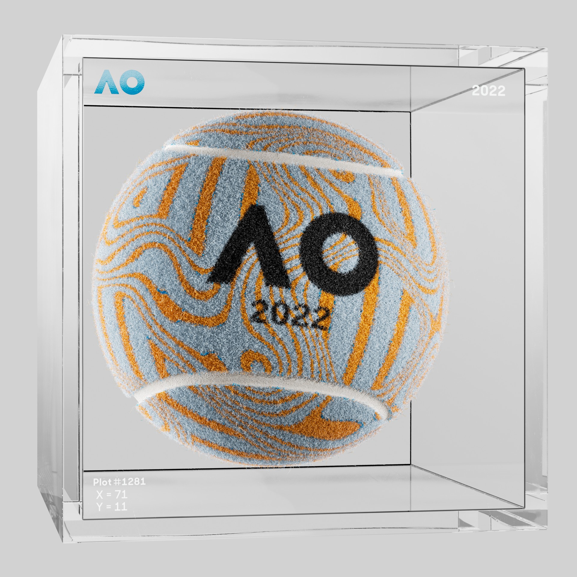 The Australian Open - The Australian Open Art Ball - AO Art Ball #554 - NFT # 554