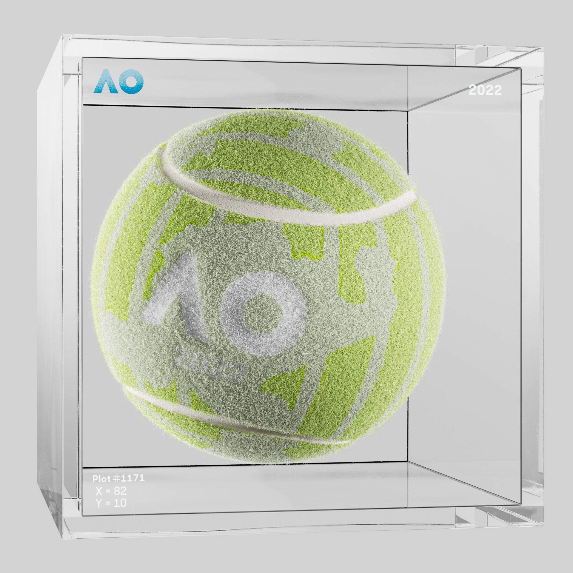 The Australian Open - The Australian Open Art Ball - AO Art Ball #5540 - NFT # 5540