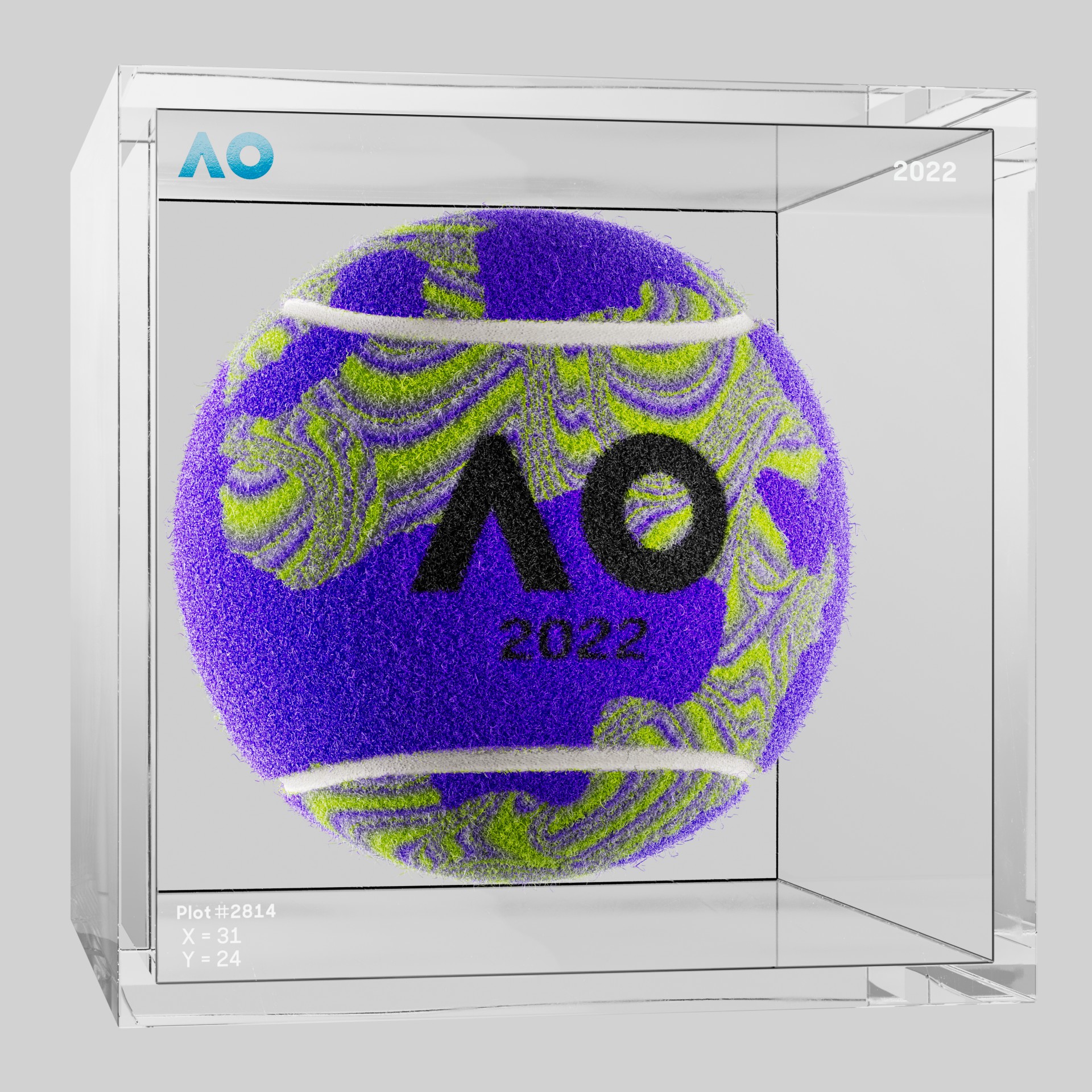 The Australian Open - The Australian Open Art Ball - AO Art Ball #5542 - NFT # 5542