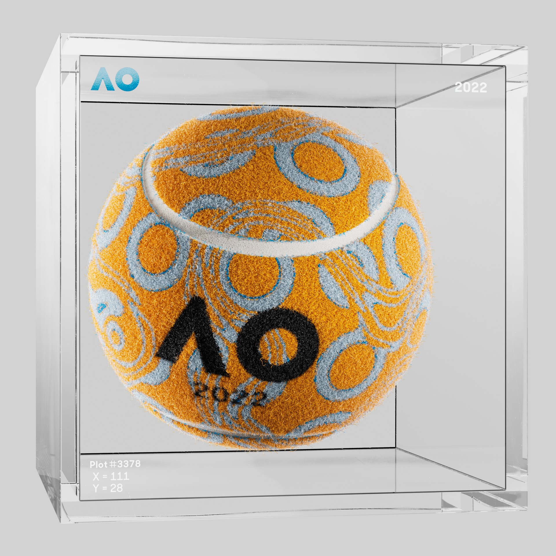 The Australian Open - The Australian Open Art Ball - AO Art Ball #5543 - NFT # 5543